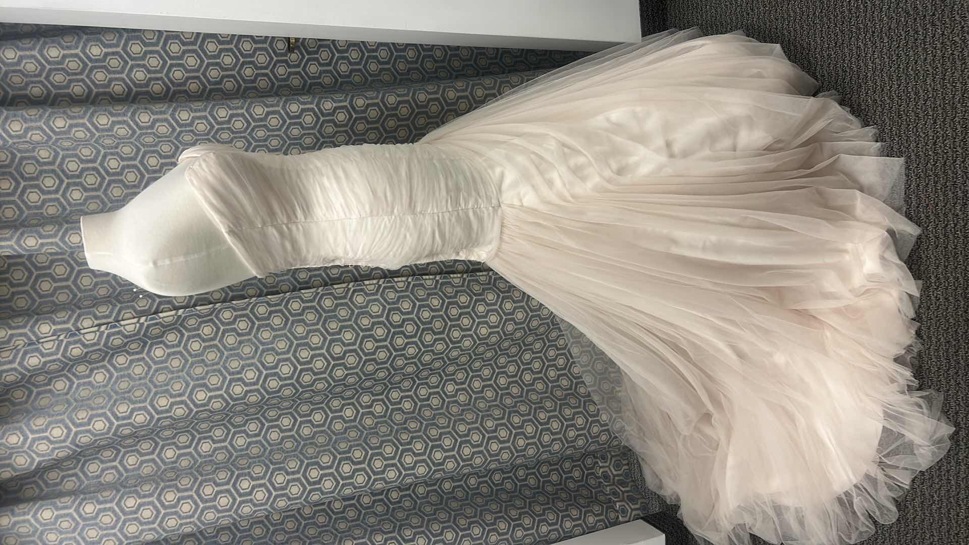 Photo 1 of BRIDAL GOWN “ESSENSE OF AUSTRALIA” TULLE SWEETHEART NECKLINE, CHAMPAGNE SHADE, SLIMMING DROP WAIST, FULL SKIRT WITH TRAIN, SIZE 10