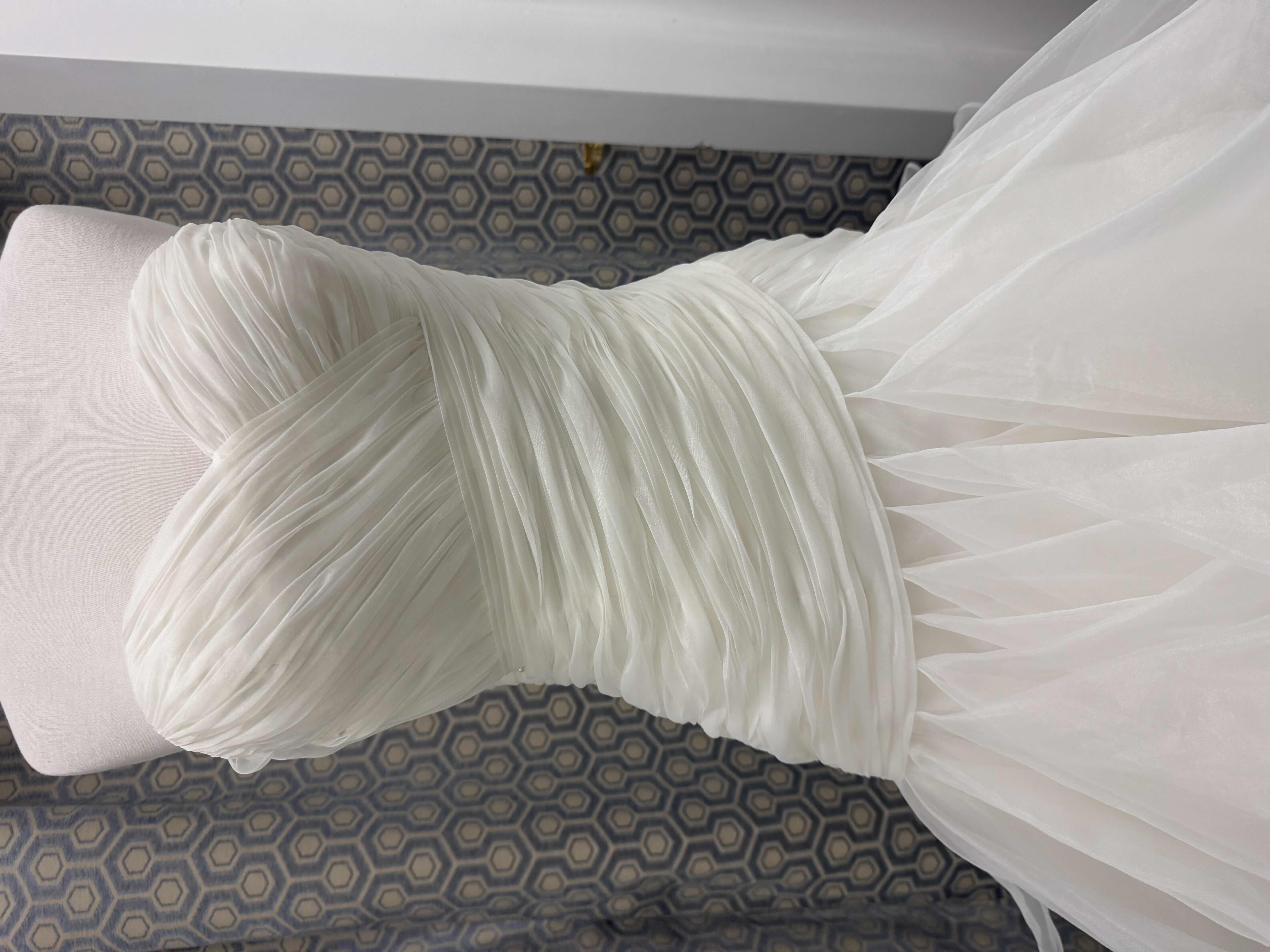 Photo 1 of BRIDAL GOWN "MORI LEE" CORSET BACK GATHERED TIERS, IVORY, SIZE 12