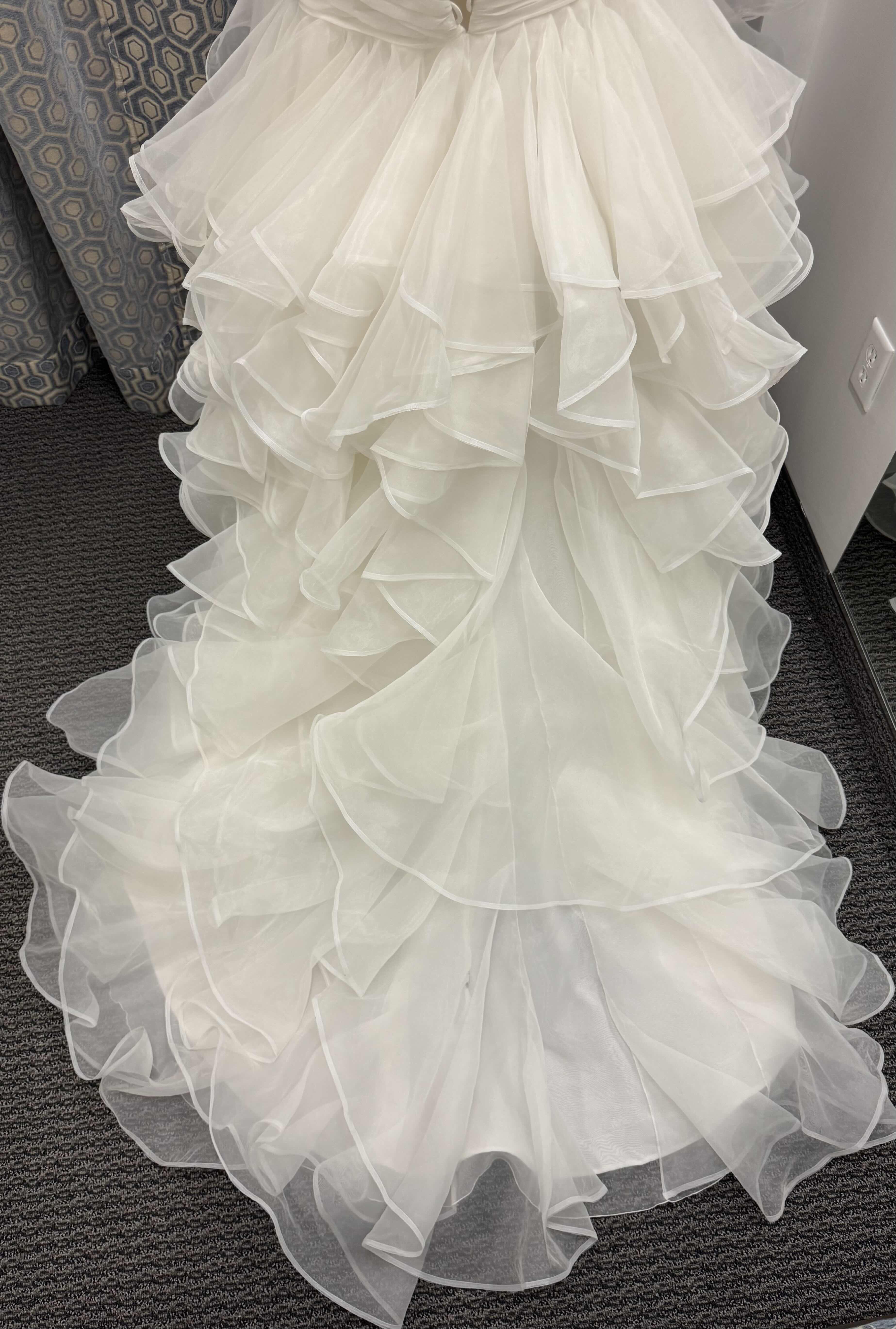 Photo 1 of BRIDAL GOWN "MORI LEE" CORSET BACK GATHERED TIERS, IVORY, SIZE 12