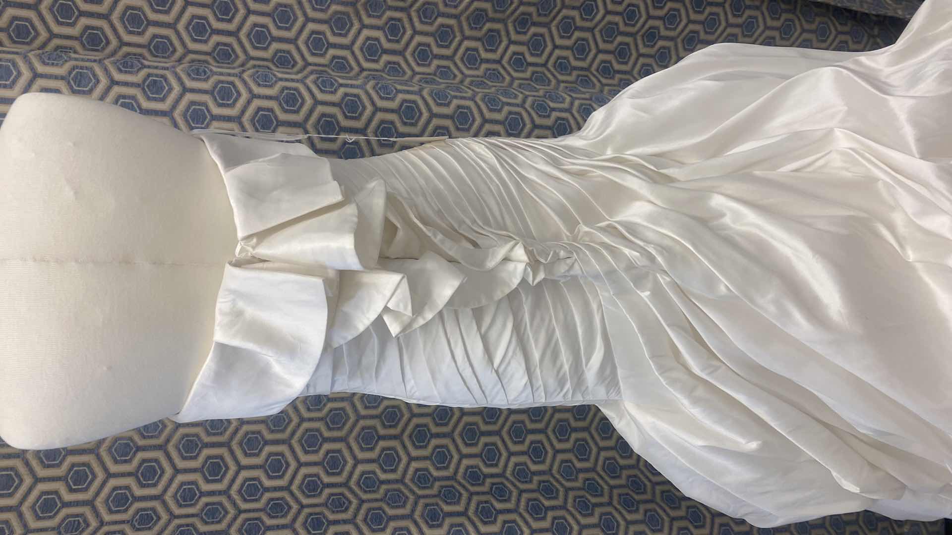 Photo 1 of BRIDAL GOWN “PRONOVIAS” IVORY SATIN WITH TULE & CORSET BACK SIZE 12