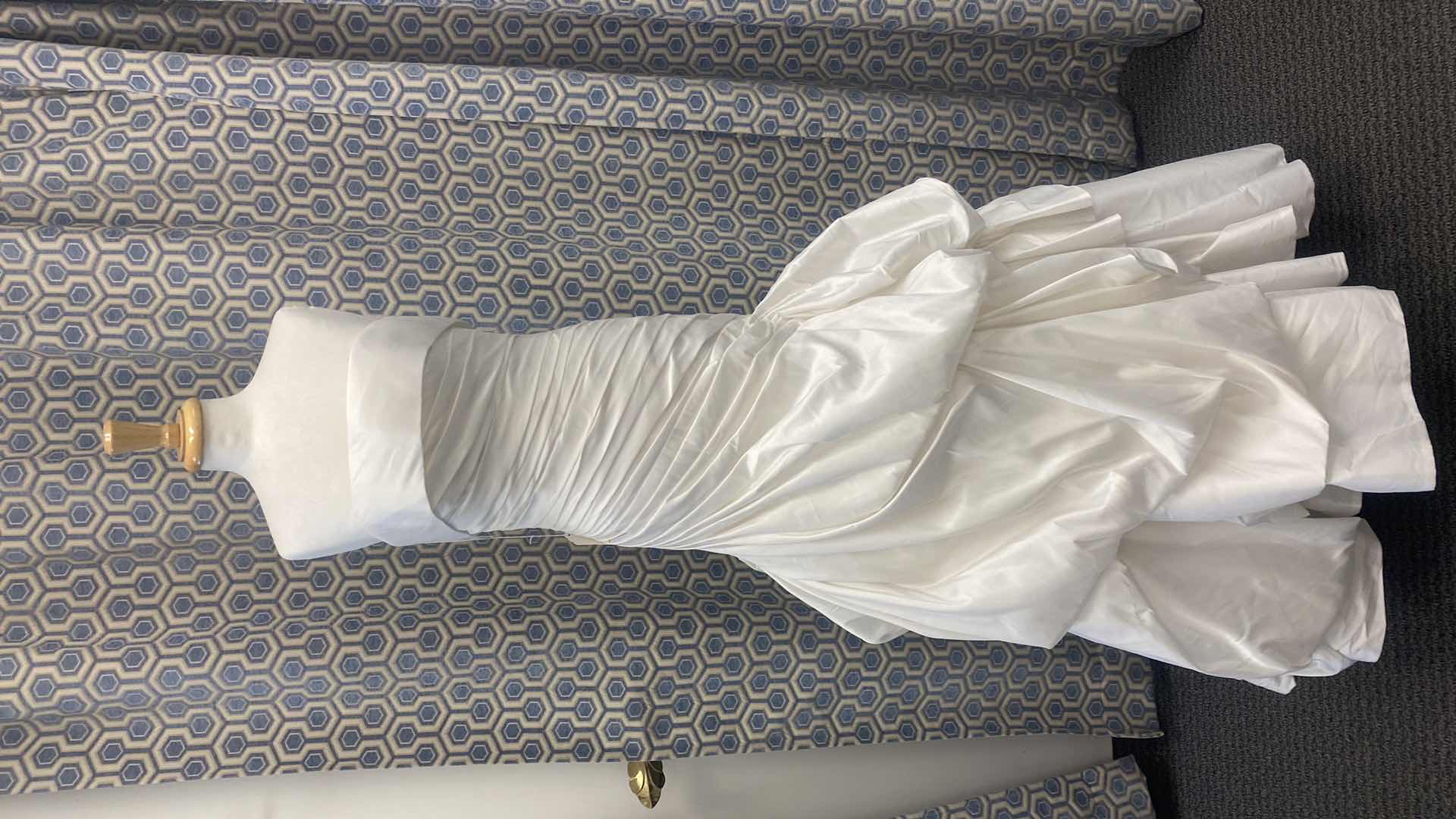 Photo 1 of BRIDAL GOWN “PRONOVIAS” IVORY SATIN WITH TULE & CORSET BACK SIZE 12