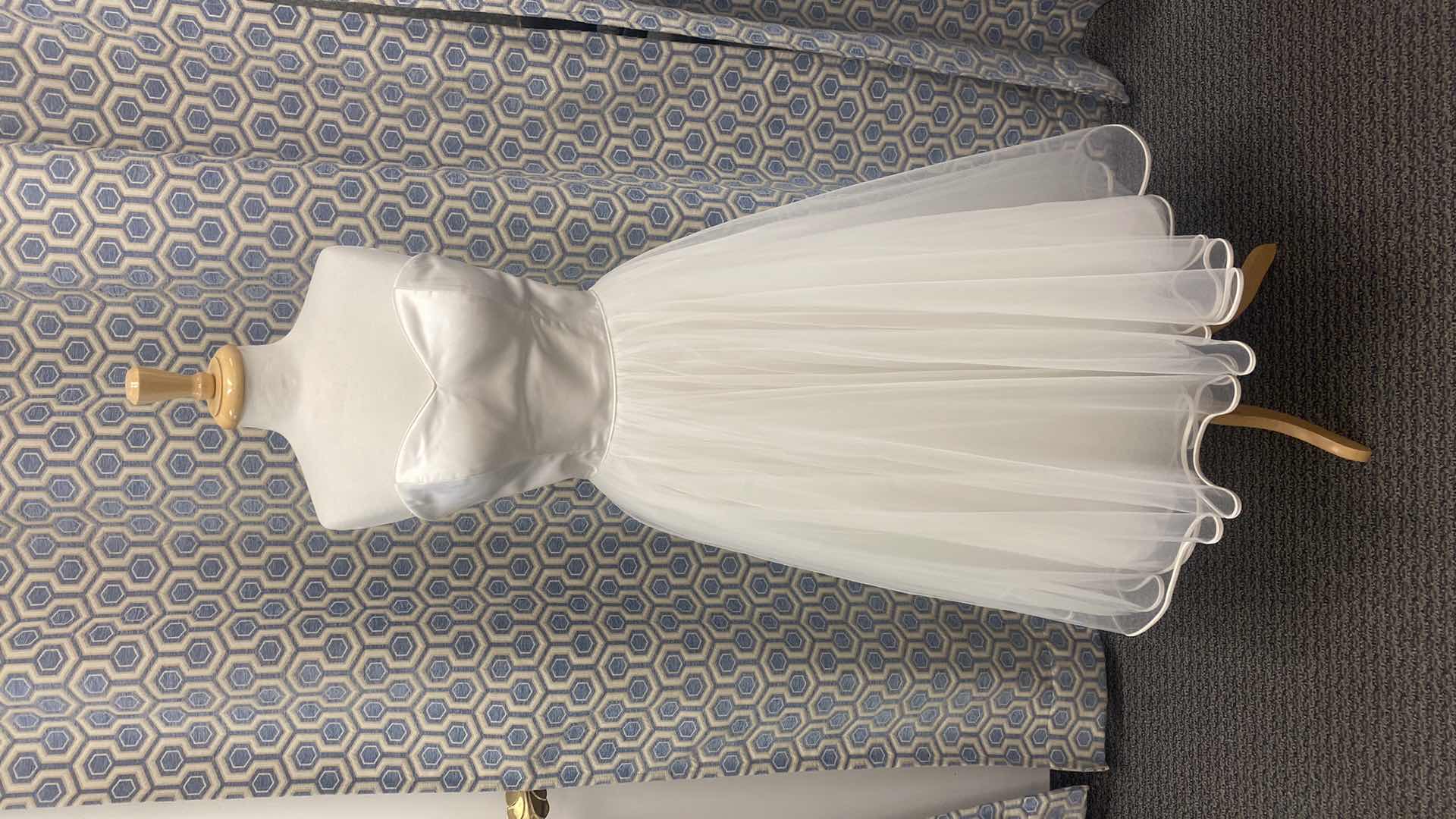 Photo 1 of BRIDAL DRESS “JUSTIN ALEXANDER” ALABASTER IVORY SHIRT FULL SKIRT w CORSET SIZE 12