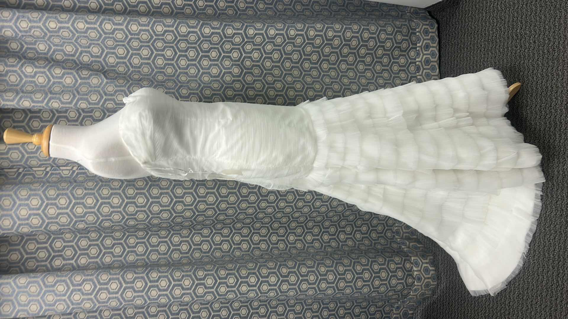 Photo 1 of BRIDAL GOWN “WTOO BRIDES BY WATTERS” STRAPLESS IVORY, FITTED BODICE, SLIM A-LINE SILHOUTTE SIZE 10 