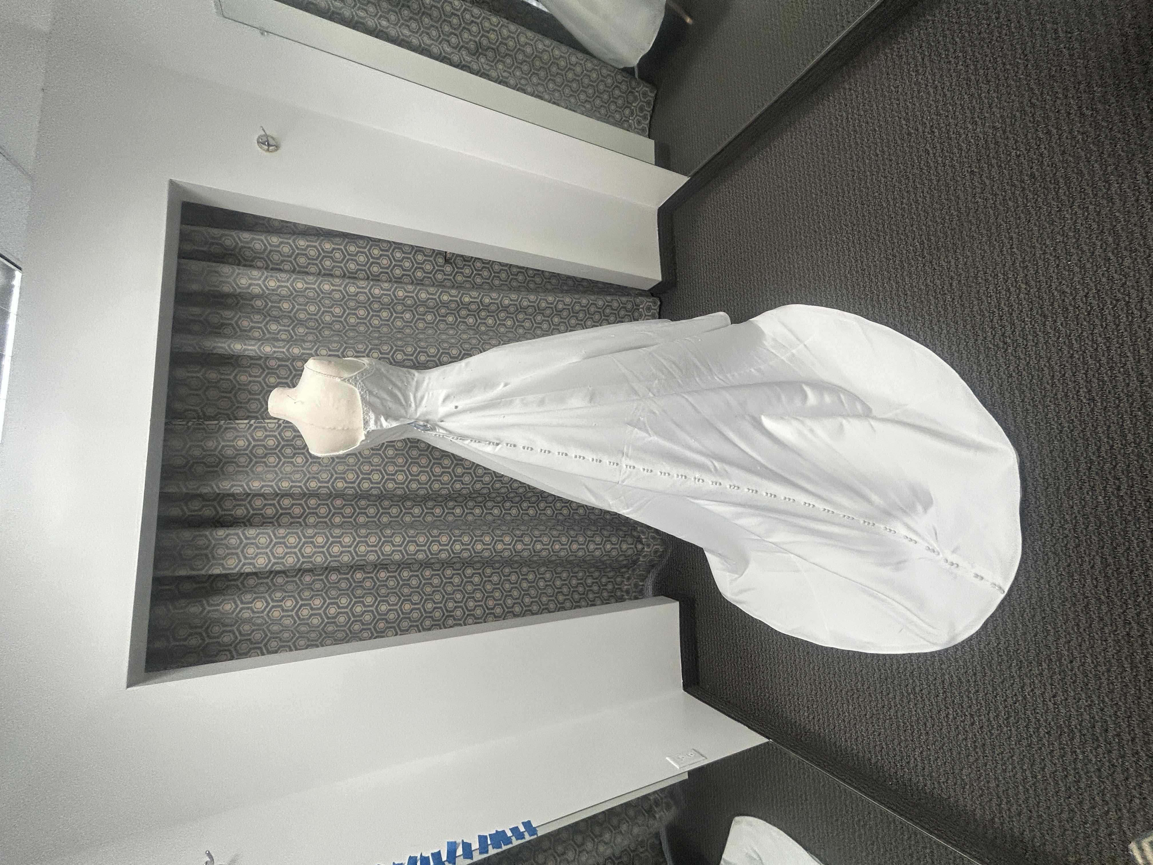 Photo 1 of BRIDAL GOWN “ BRIDAL ORGANIZATION, WHITE, BEADED BODICE, SMOOTH A-LINE SKIRT, CHAPEL -LENGHT TRAIN, SIZE12 