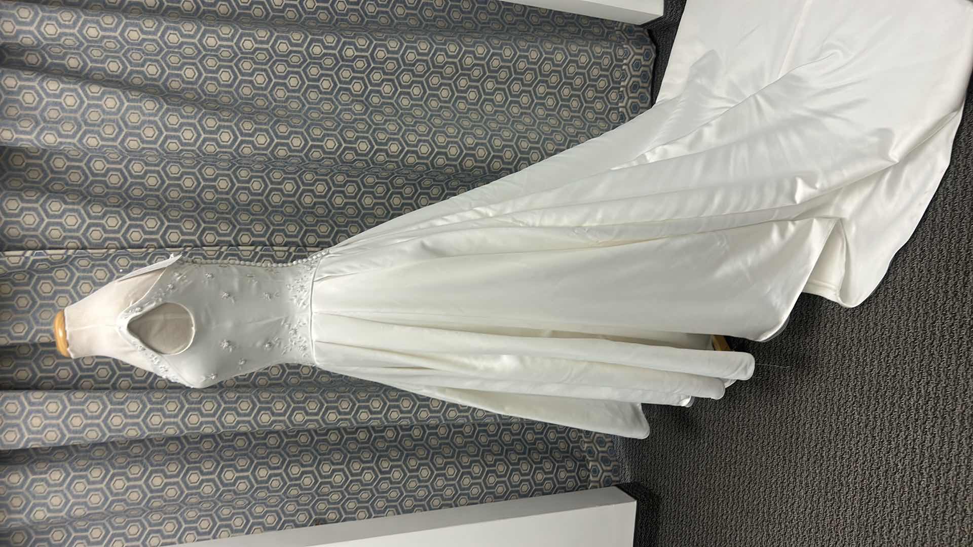 Photo 1 of BRIDAL GOWN “PALOMA BLANCA” FULL SKIRT, OFF SHOULDER, DIAMOND WHITE SIZE 8 