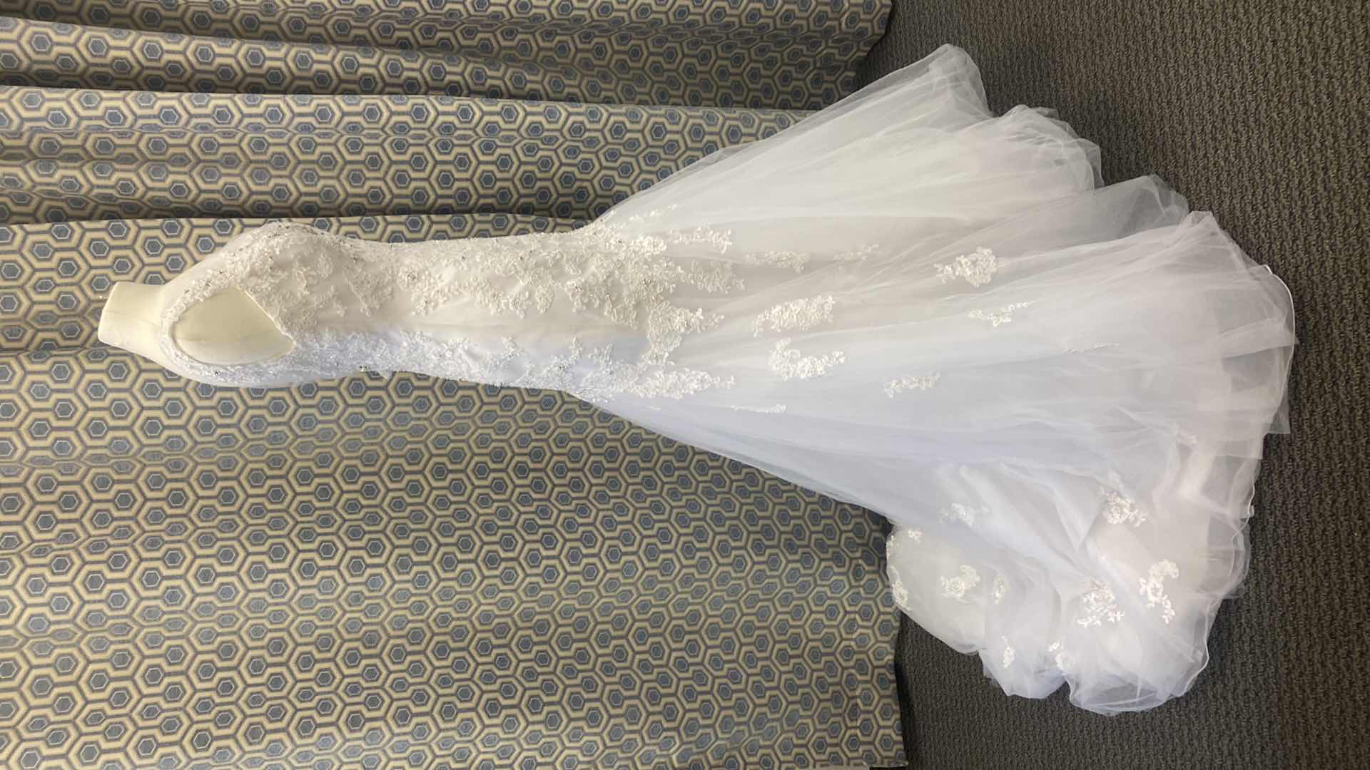 Photo 1 of BRIDAL GOWN “SOPHIA TOLLI” WHITE MERMAID w LACE TULE PEARL & RHINESTONE BEADING SIZE 10