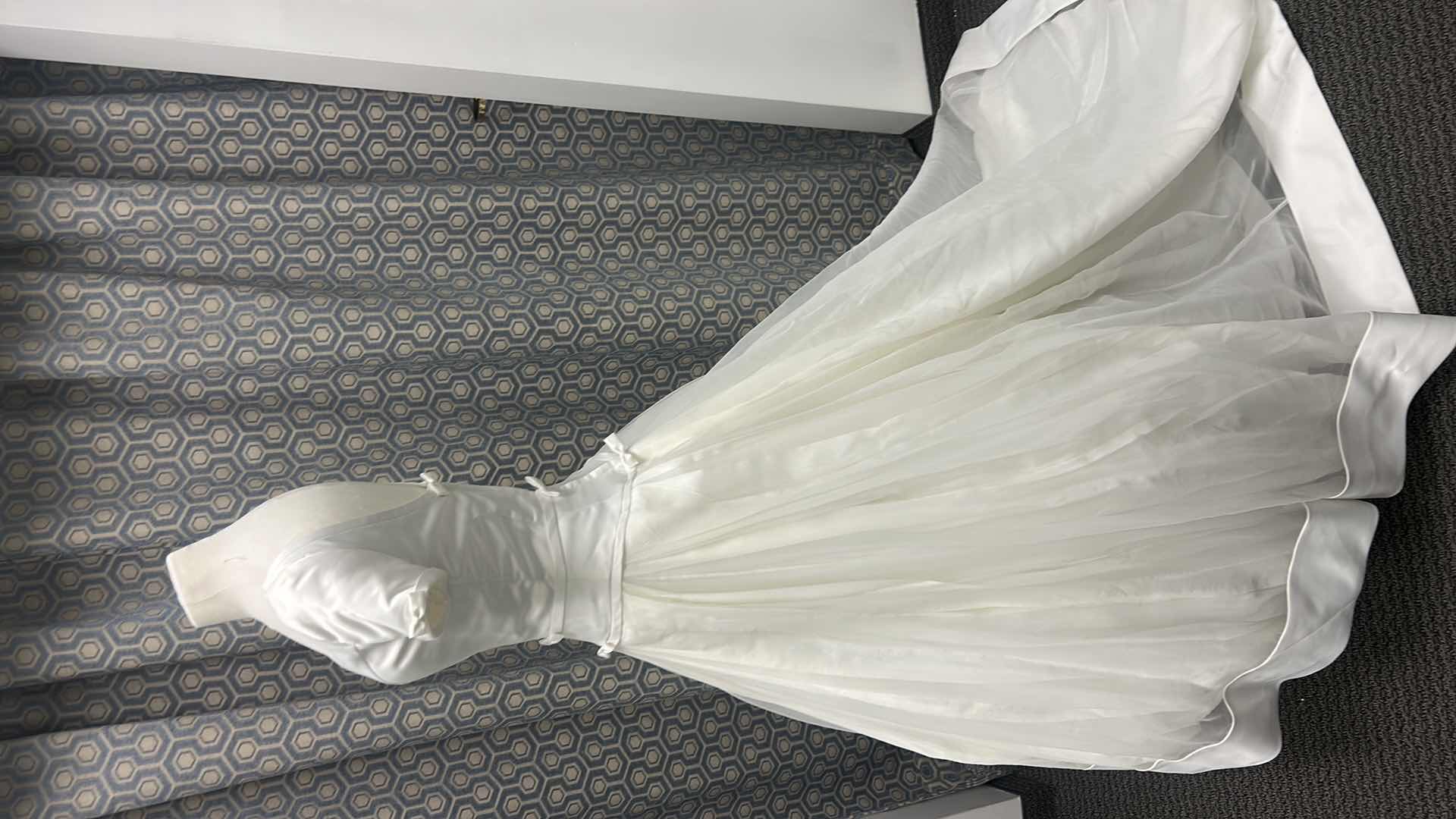 Photo 1 of BRIDAL GOWN “BRIDAL ELEGANCE BY PALOMA BLANCA” , IVORY SHORT SLEEVE FULL SKIRT, MEDIUM TRAIN, SIZE 6. 