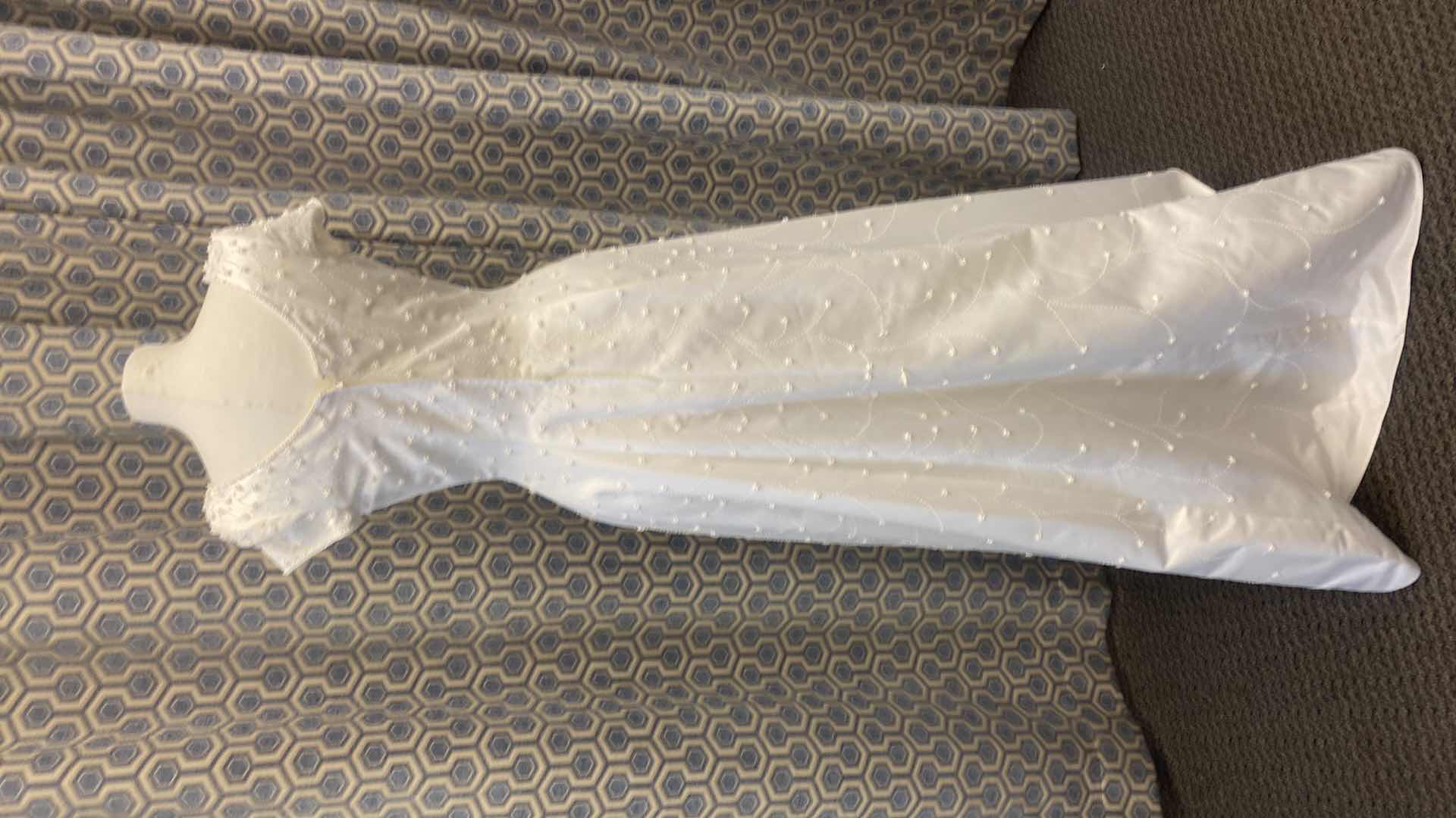 Photo 1 of BRIDAL GOWN “BRIDAL ELEGANCE” WHITE SATIN w PEARL BEADS SIZE 8