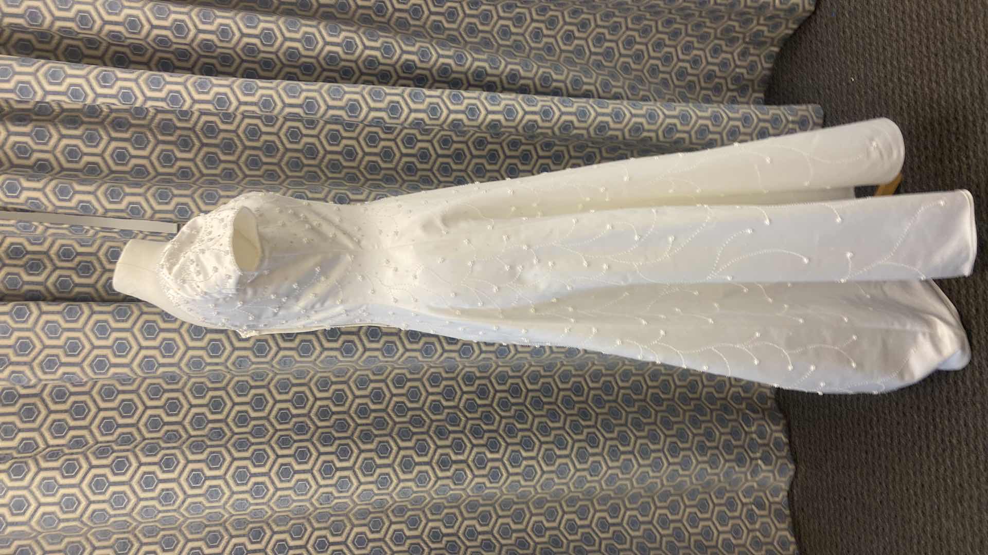 Photo 1 of BRIDAL GOWN “BRIDAL ELEGANCE” WHITE SATIN w PEARL BEADS SIZE 8