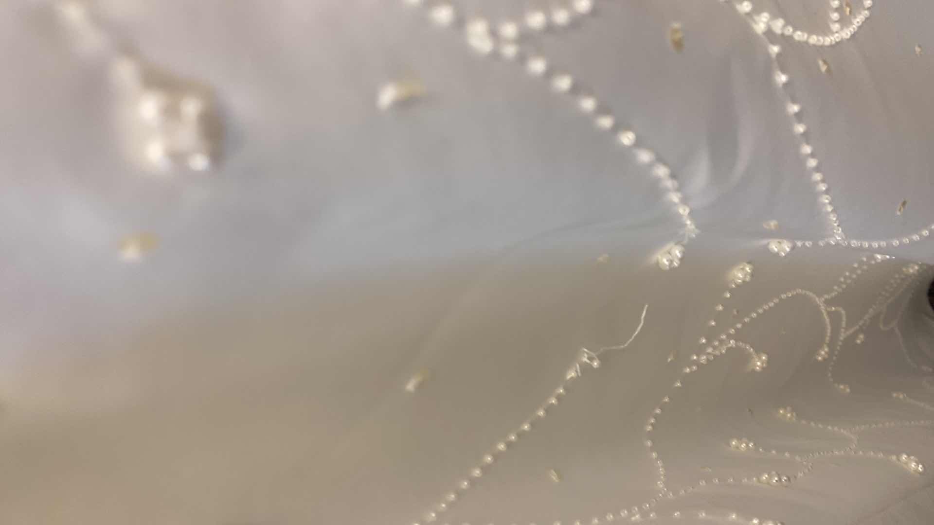 Photo 1 of BRIDAL GOWN “BRIDAL ELEGANCE” WHITE SATIN w PEARL BEADS SIZE 8