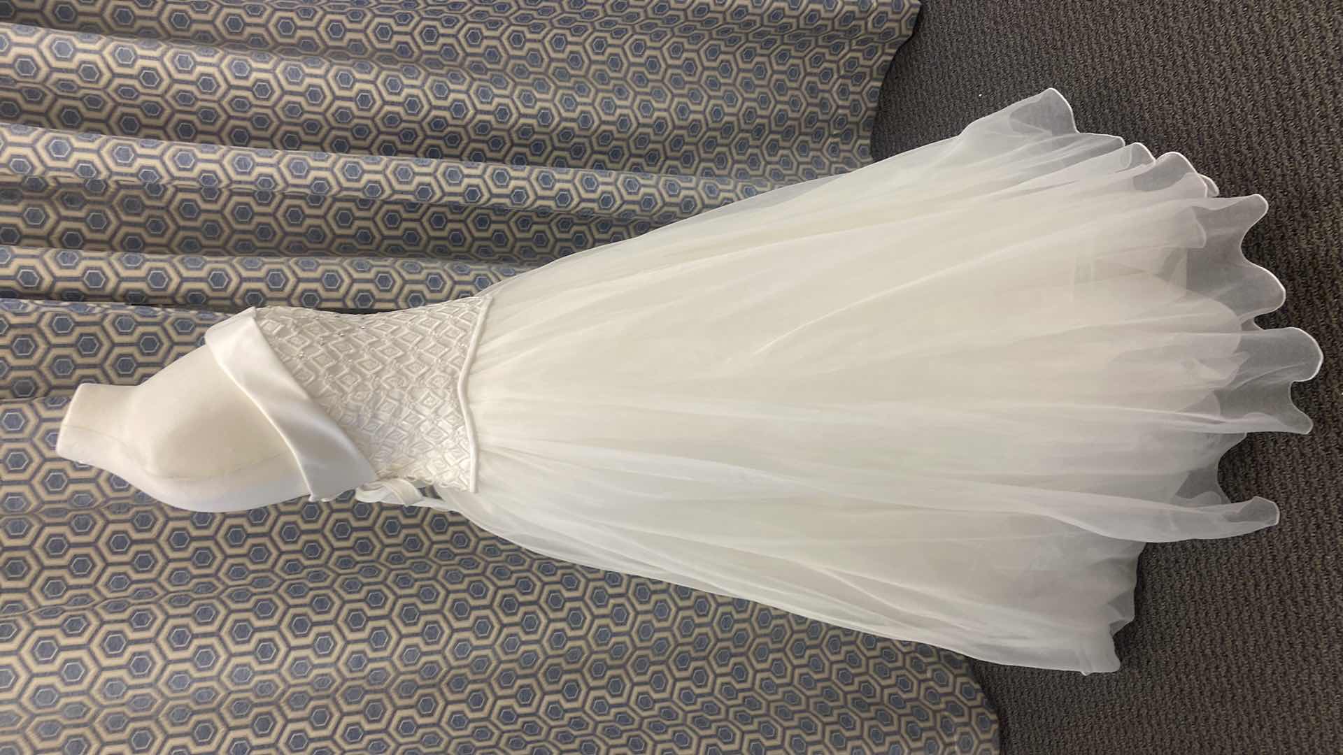 Photo 1 of BRIDAL GOWN “MAGGIE SOTTERO” WHITE SATIN 2 PIECE w ORGANZA SKIRT SIZE 6