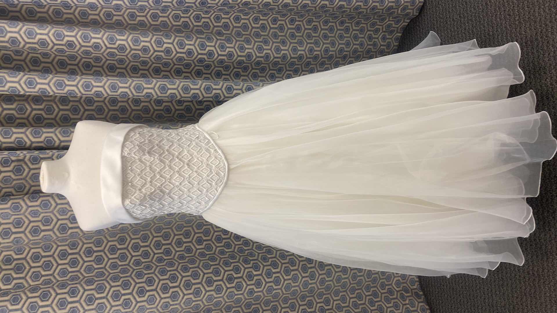 Photo 1 of BRIDAL GOWN “MAGGIE SOTTERO” WHITE SATIN 2 PIECE w ORGANZA SKIRT SIZE 6