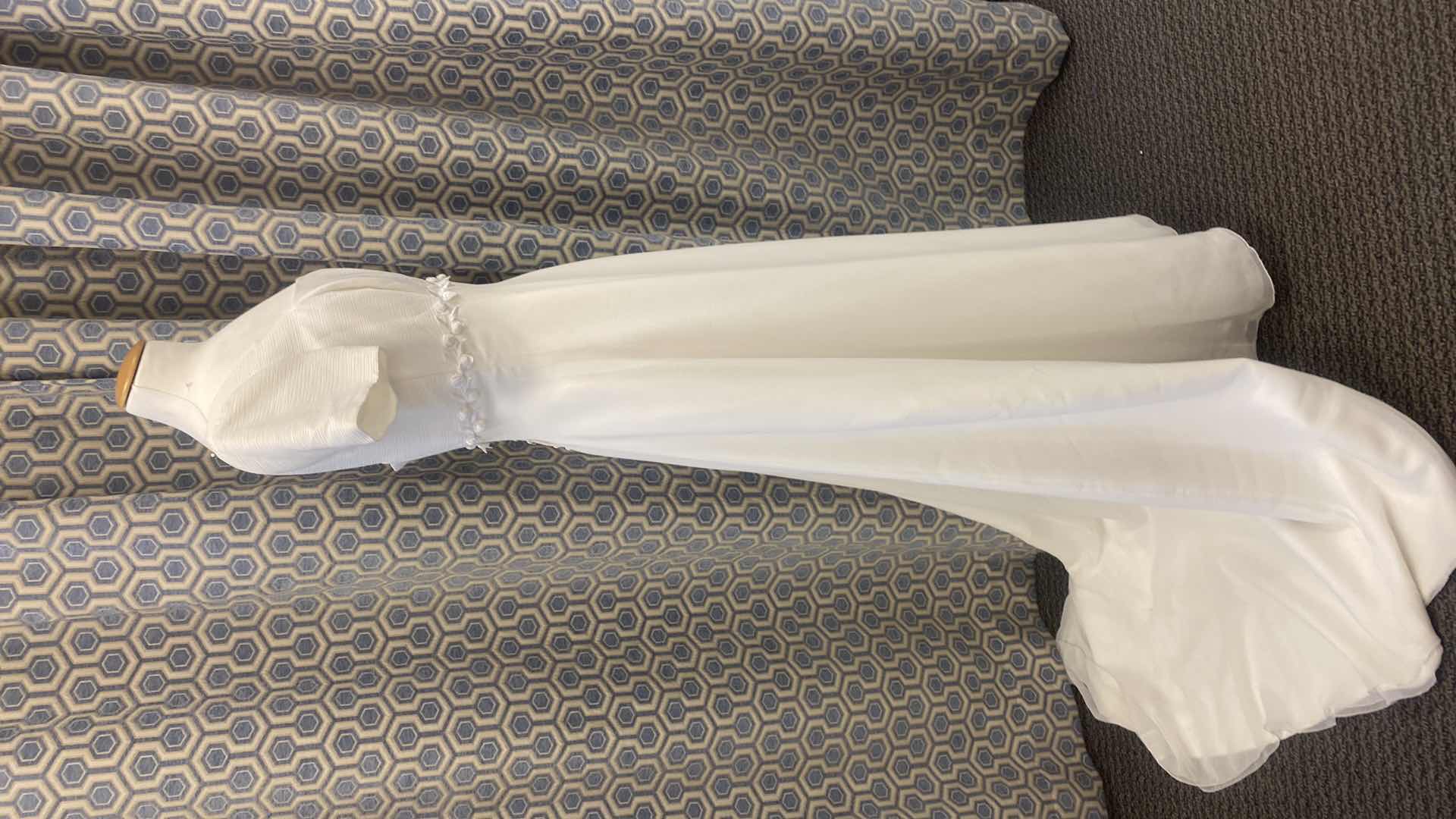 Photo 1 of BRIDAL GOWN “BRIDAL ELEGANCE” IVORY SATIN A-LINE w ORGANZA OVERLAY SIZE 12