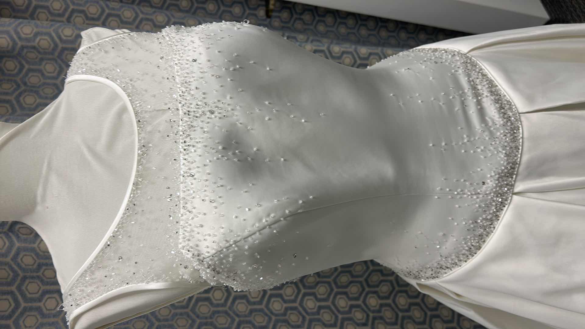 Photo 1 of BRIDAL GOWN, “LANA BISSET”IVORY, FULL SKIRT, SLEEVELESS, MEDIUM TRAIN, SIZE 10. $2000
