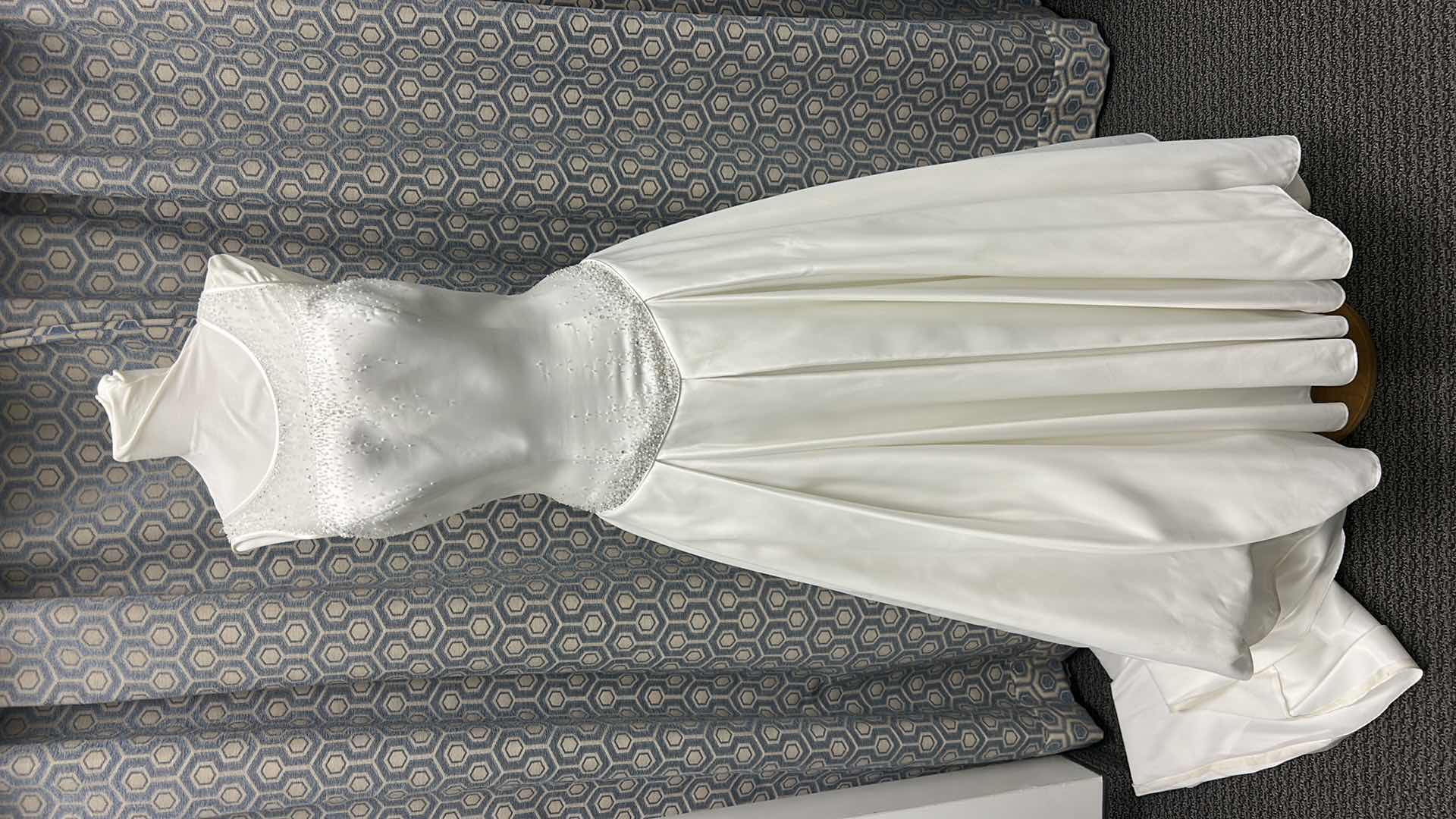 Photo 1 of BRIDAL GOWN, “LANA BISSET”IVORY, FULL SKIRT, SLEEVELESS, MEDIUM TRAIN, SIZE 10. $2000