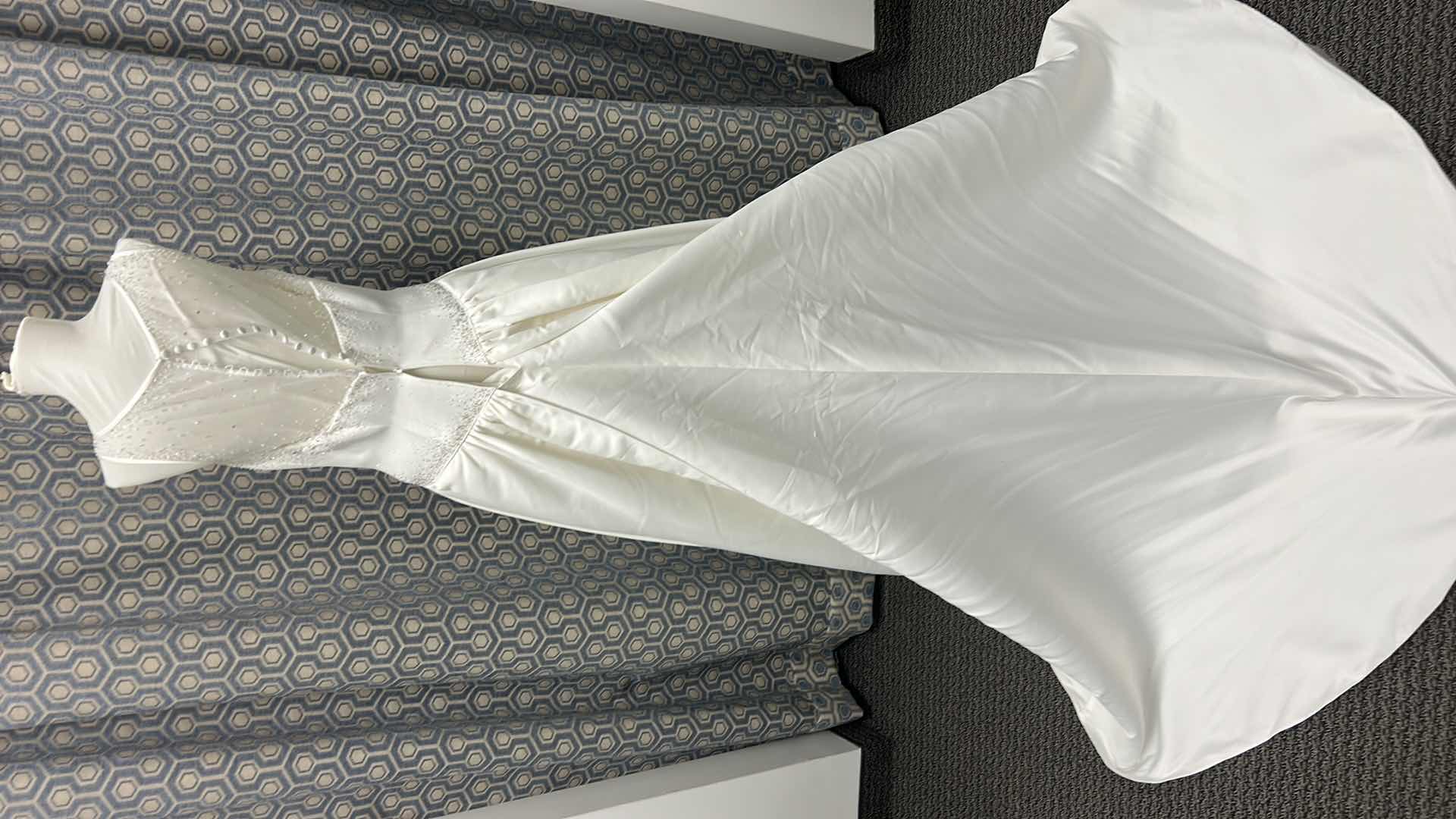 Photo 1 of BRIDAL GOWN, “LANA BISSET”IVORY, FULL SKIRT, SLEEVELESS, MEDIUM TRAIN, SIZE 10. $2000