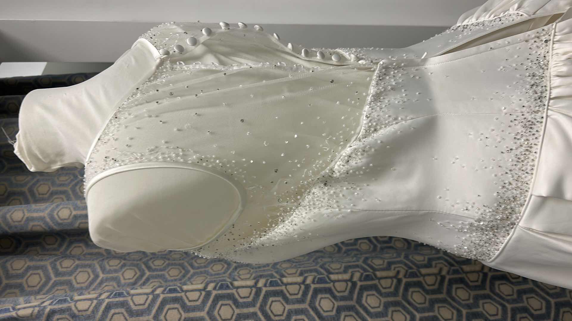 Photo 1 of BRIDAL GOWN, “LANA BISSET”IVORY, FULL SKIRT, SLEEVELESS, MEDIUM TRAIN, SIZE 10. $2000
