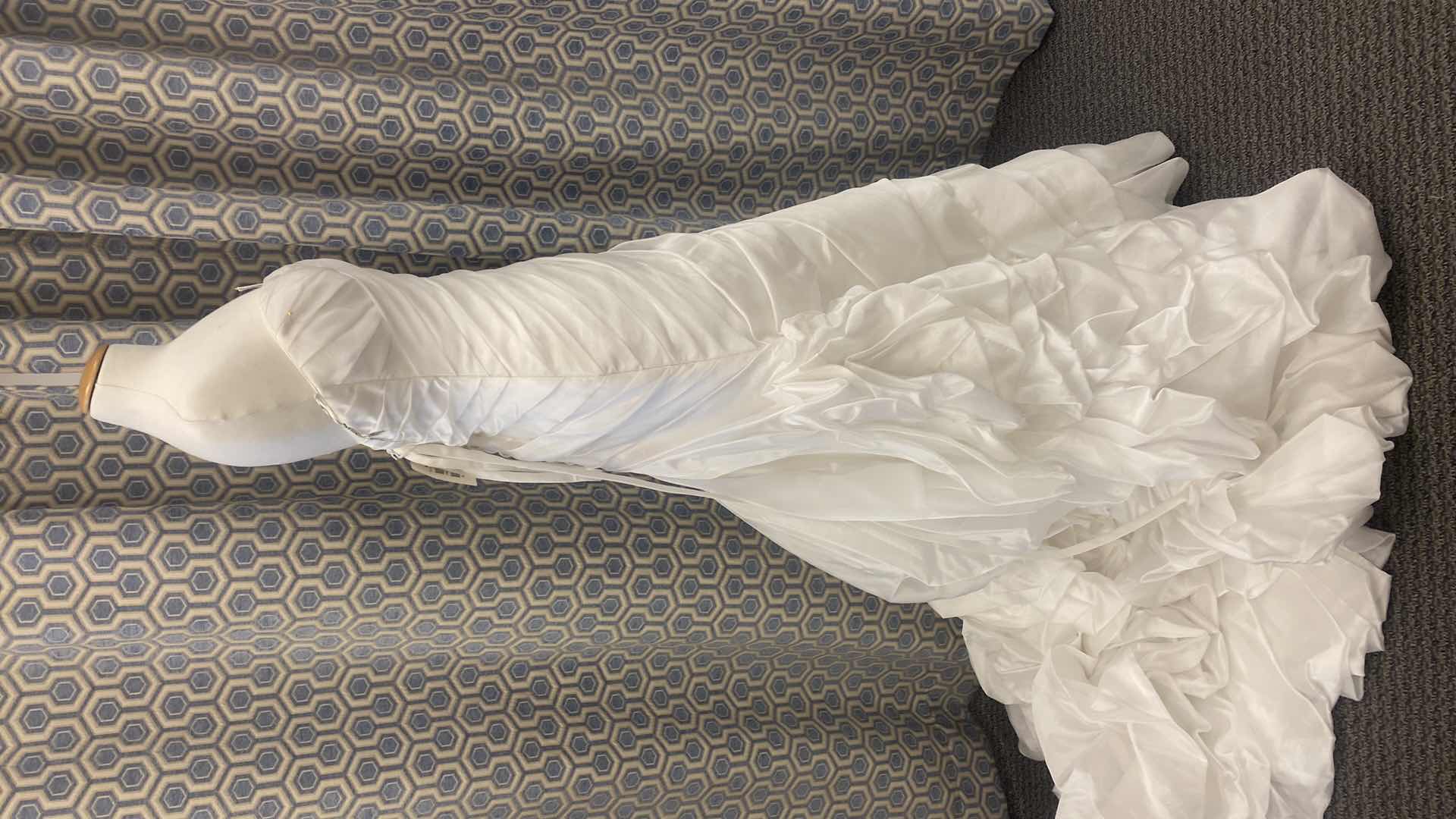 Photo 1 of BRIDAL GOWN “MAGGIE SOTTERO” IVORY SATIN STRAPLESS CORSET BACK SIZE 10
