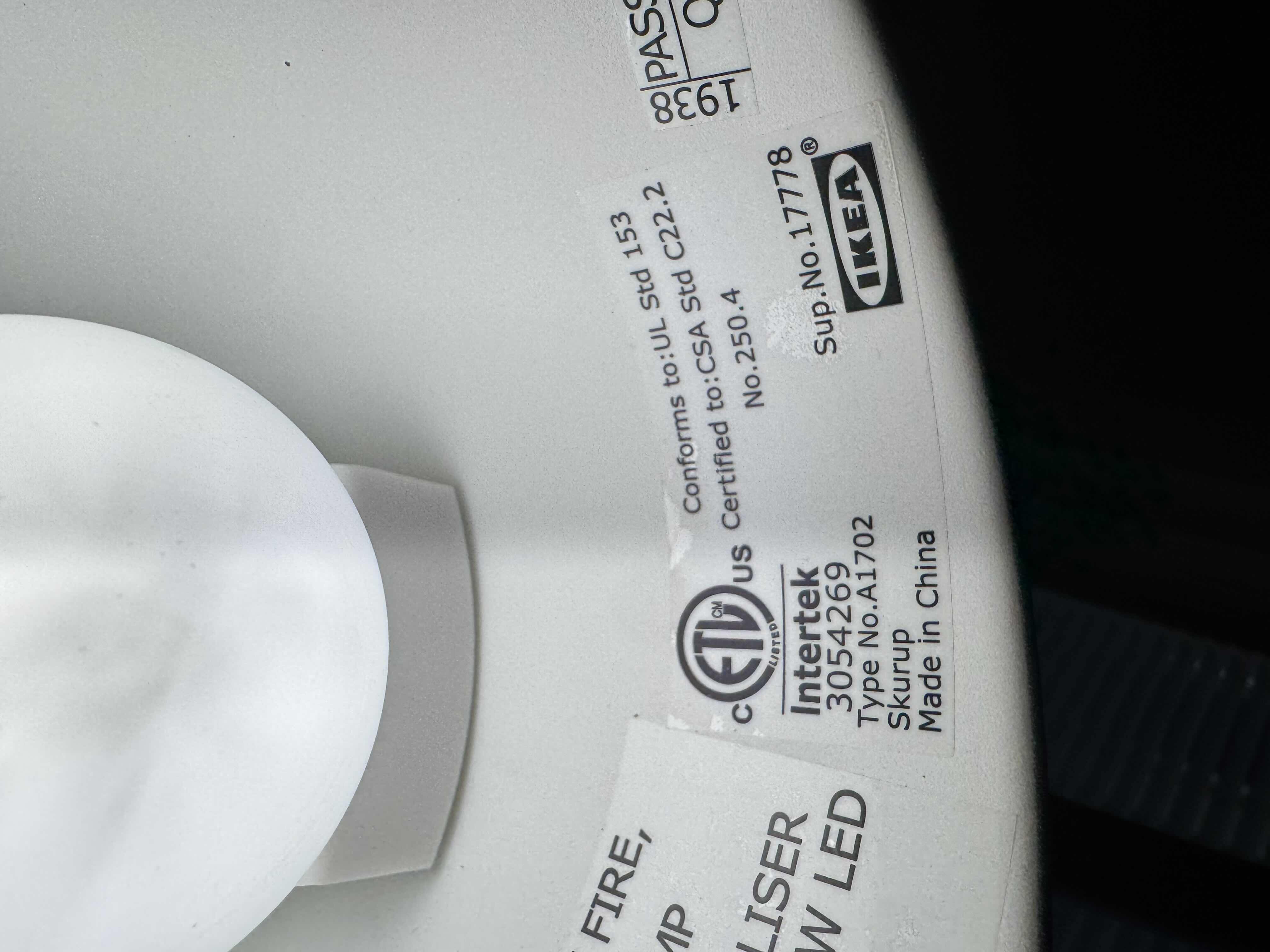 Photo 1 of IKEA, SKURUP DESK/ WORK LAMP. LAMP ONLY, BLACK

H37”