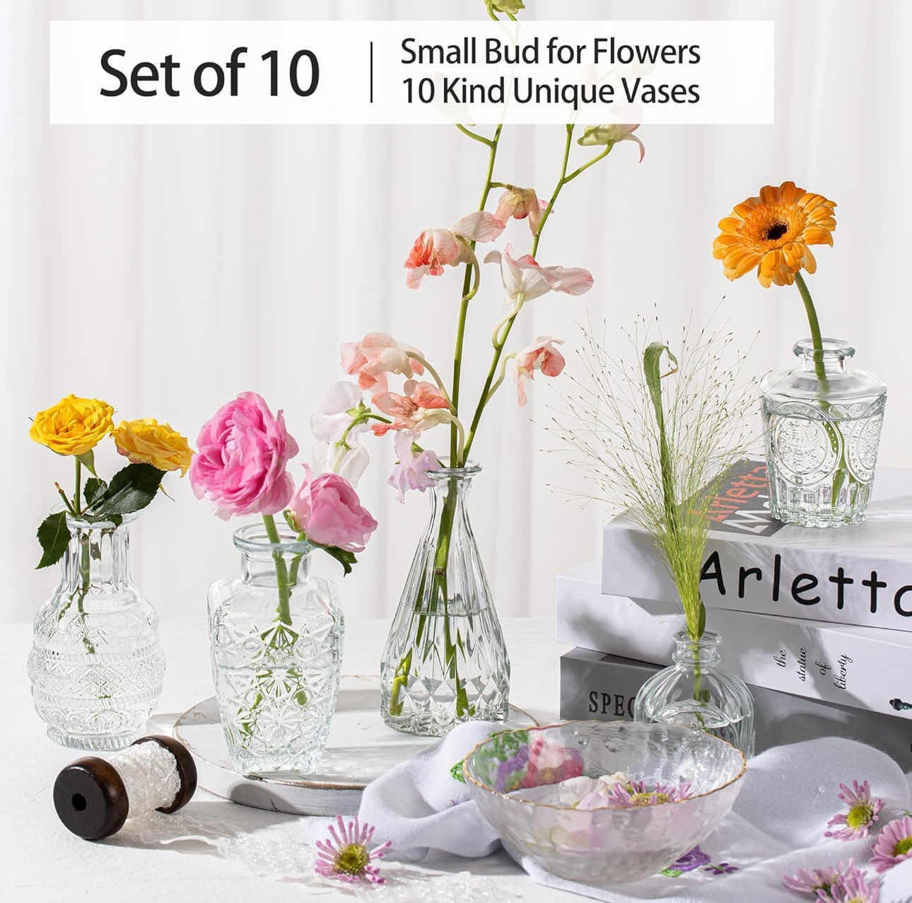 Photo 1 of BRAND NEW CASE OF BUD VASES