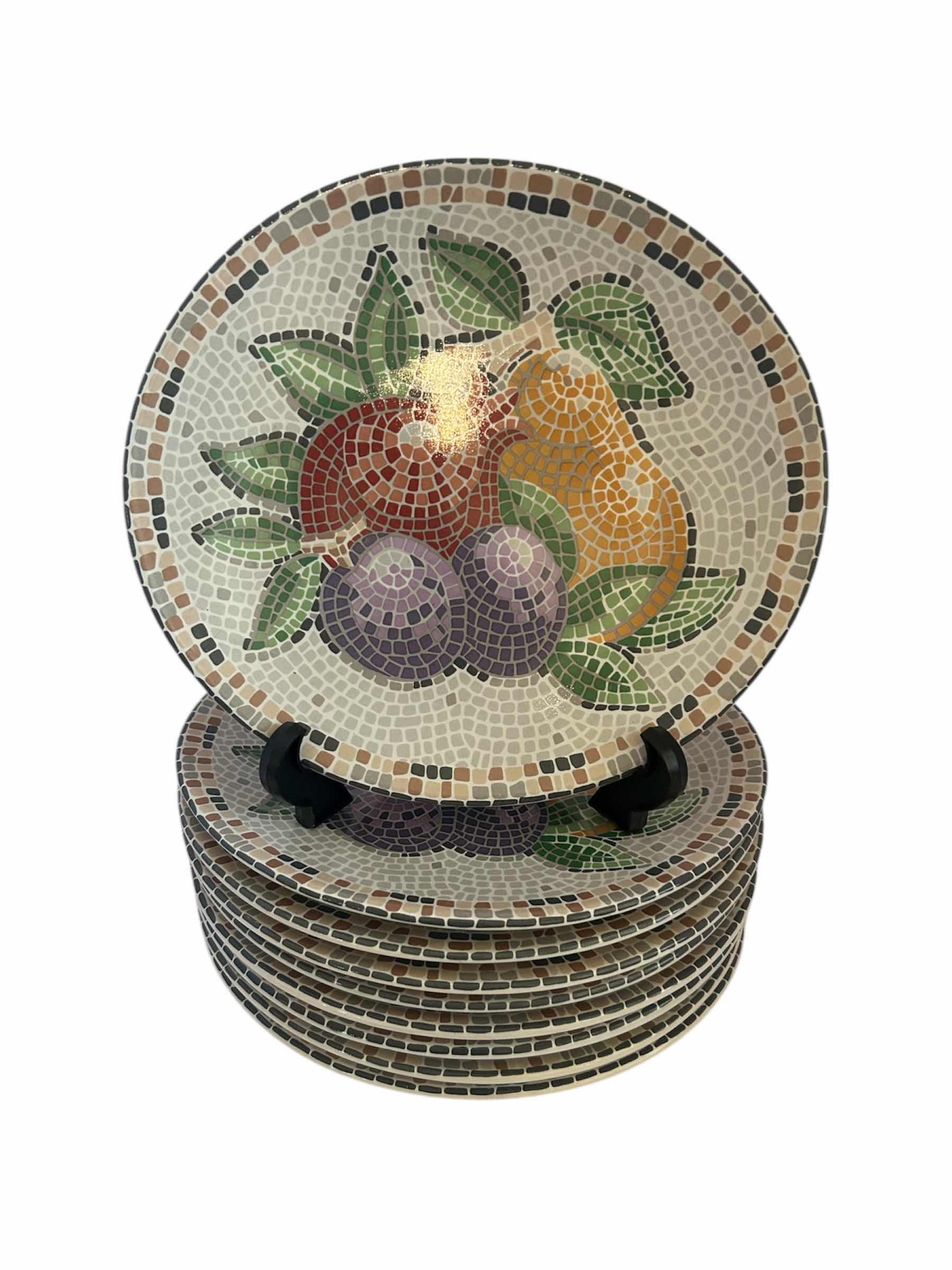 Photo 1 of 9- ZOEY BY SANGO MOSAIC DESIGN SALAD PLATES