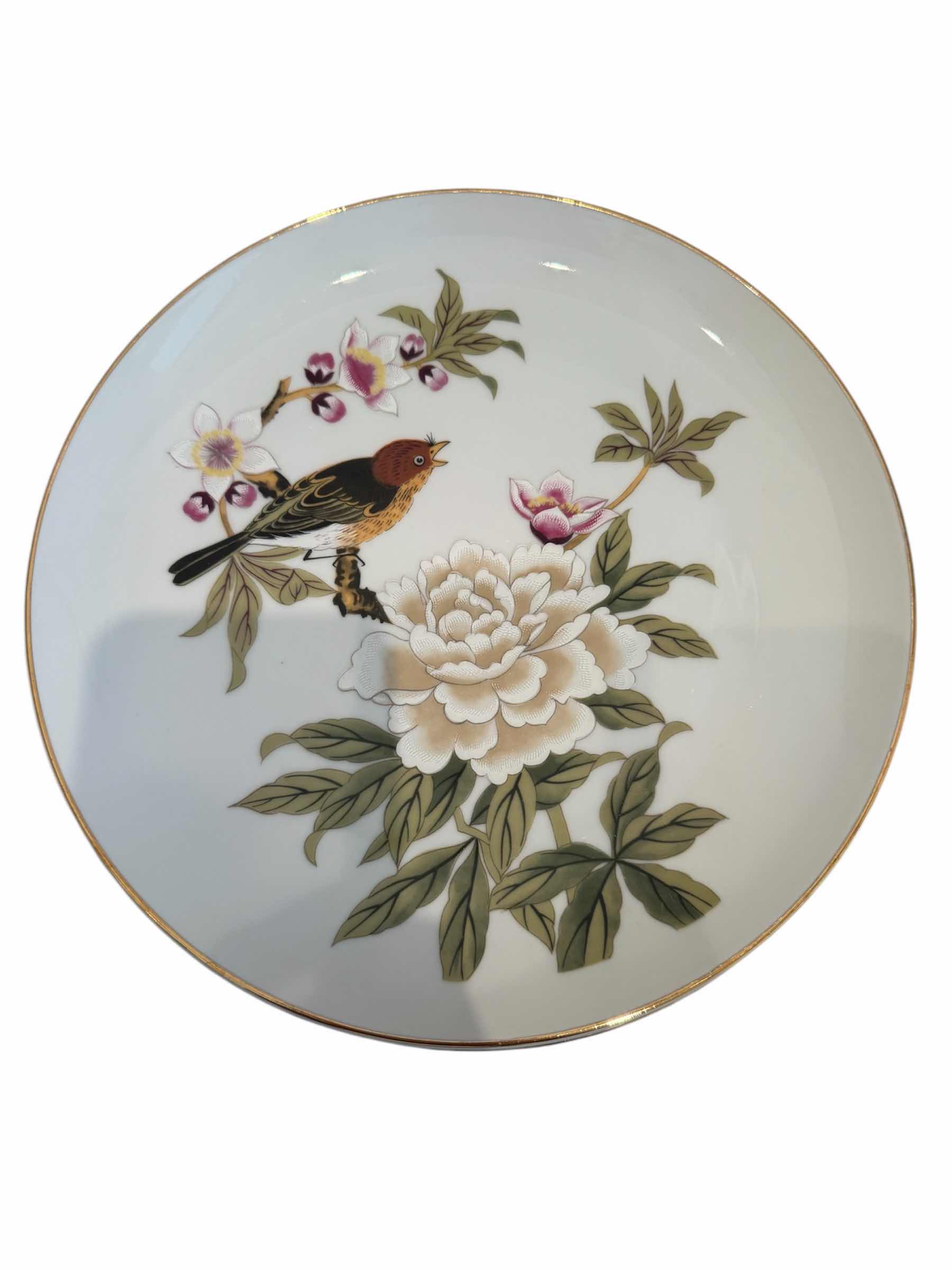 Photo 1 of VINTAGE SHARFFORD CHINESE GARDEN DINNER PLATES, 8 PIECES

D10”