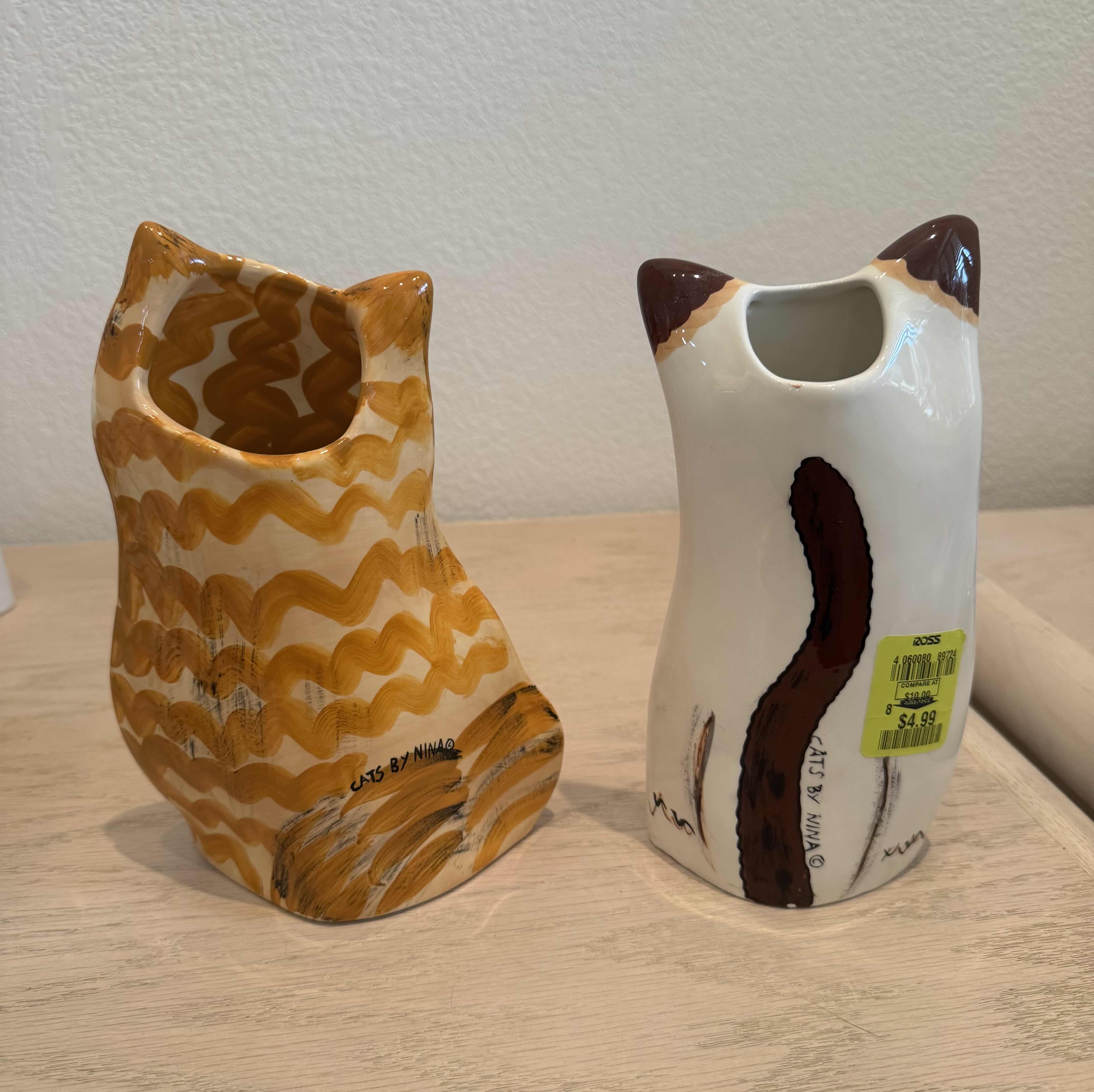Photo 1 of CATS BY NINA, ASSORTED HOME DECOR, CERAMIC, HOME ESSENTIALS, ARTWORK, 5 PIECES