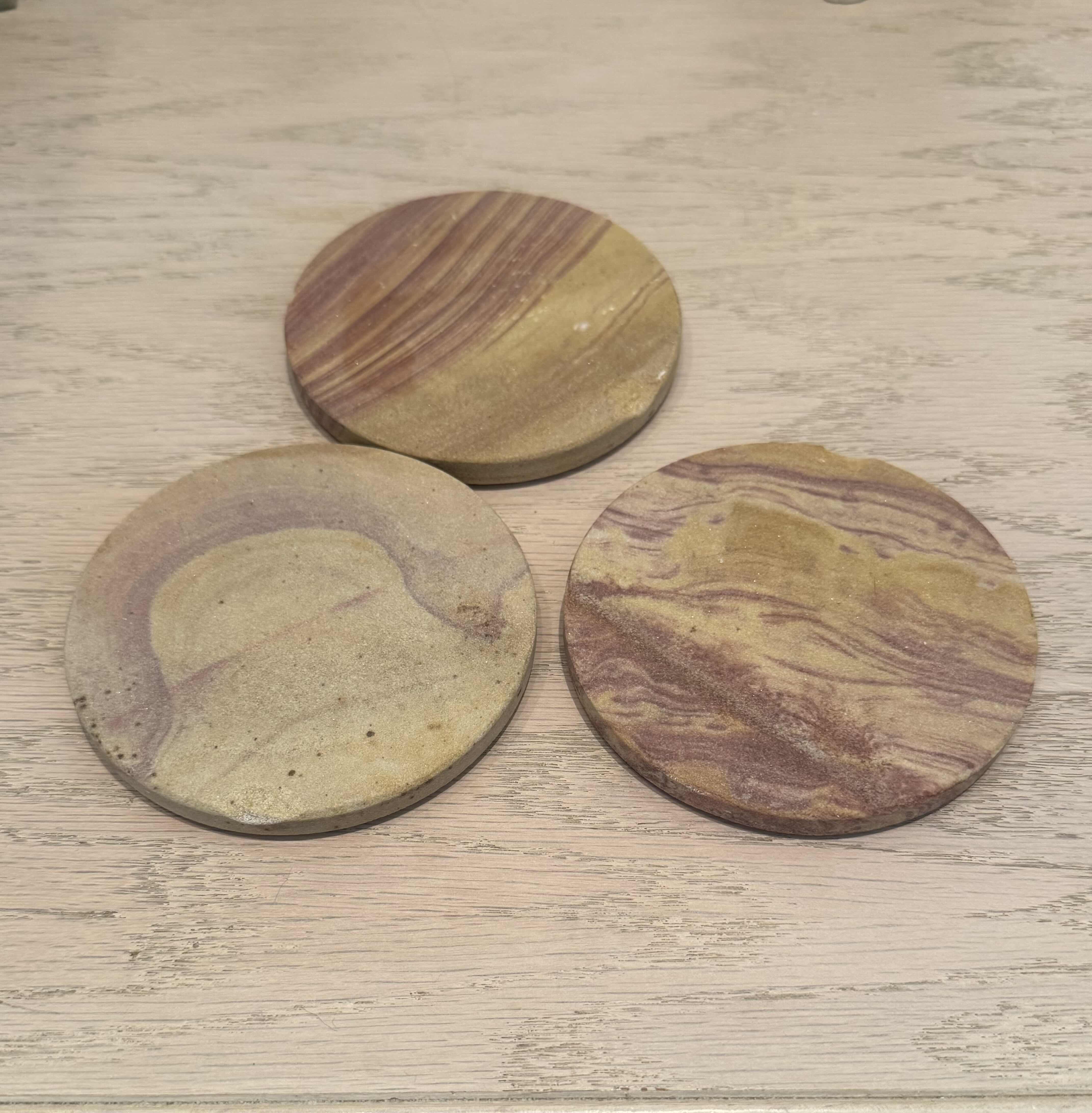 Photo 1 of ASSORTED HOME DECOR, HOME ESSENTIALS, ARTWORK, STONE ASHTRAYS, STONE COASTERS, STONE ELEPHANT JEWELRY BOX, ELEPHANT FIGURINE, HANDMADE VASE