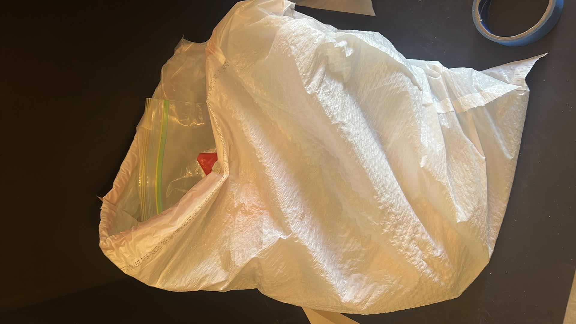 Photo 1 of CONTENTS OF BAG: ART SUPPLIES AND FABRICS