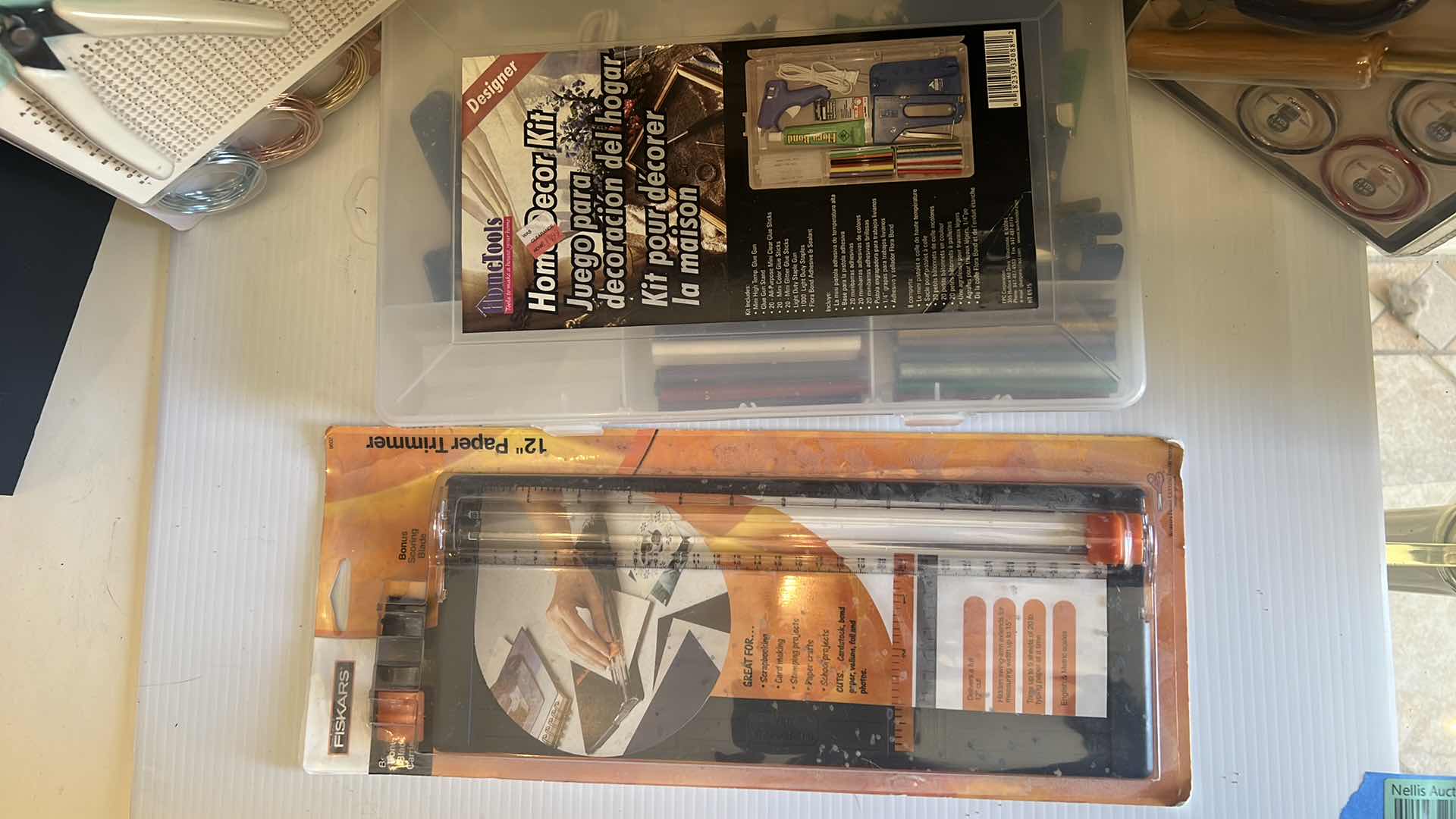 Photo 1 of HOME DECOR KIT, WIRE COILING KIT, PAINTING SET, 12” PAPER TRIMMER