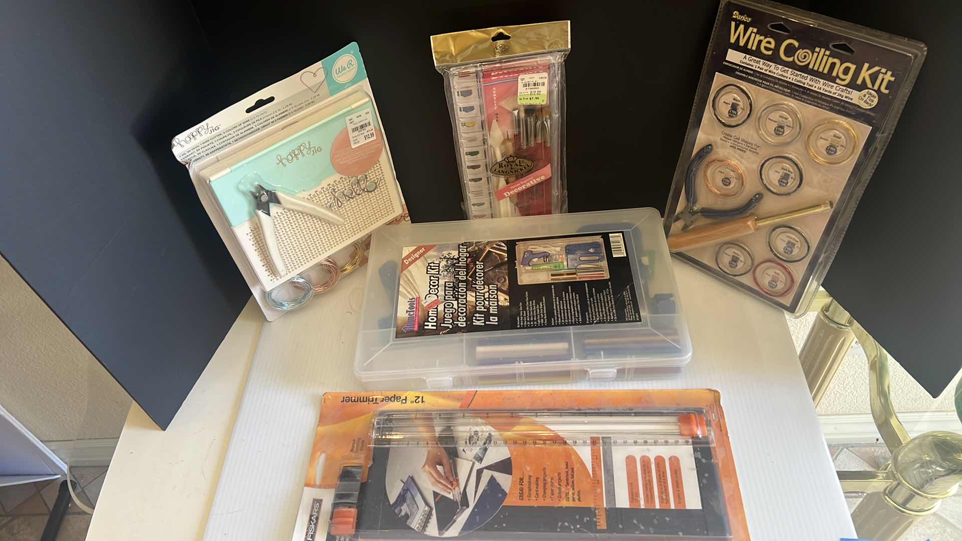 Photo 1 of HOME DECOR KIT, WIRE COILING KIT, PAINTING SET, 12” PAPER TRIMMER