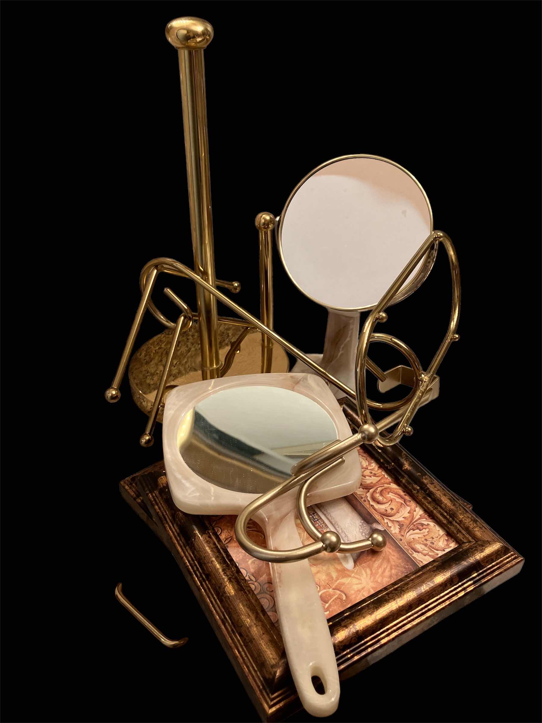 Photo 1 of BATHROOM DECOR GOLDEN ACCENT FRAMES AND OXFORD MIRRORS