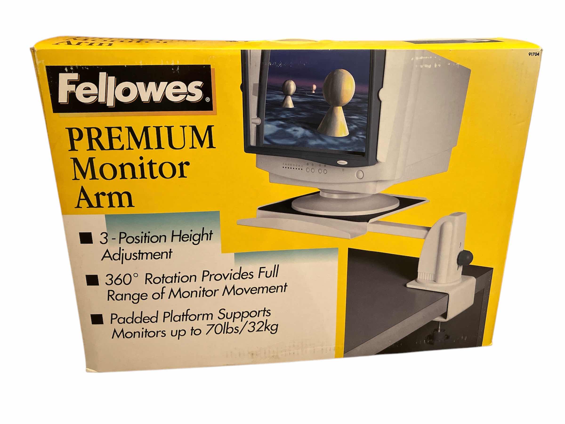 Photo 1 of FELLOWES PREMIUM MONITOR ARM IN ORIGINAL PACKAGING