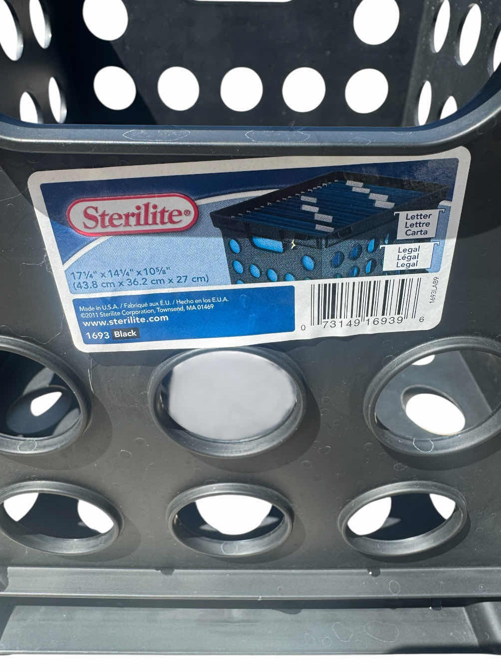 Photo 1 of 40
STERILITE FILE CRATES AND MAGAZINE RACK, PLASTIC STORAGE BINS, HEAVY DUTY, BLACK 

14.25” X 17.25” XH10.62”