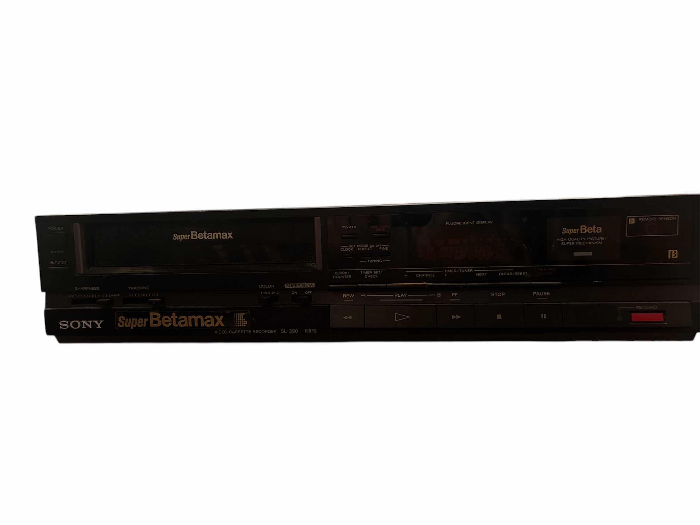 Photo 1 of SONY SUPER BETAMAX VIDEO CASSETTE RECORDER