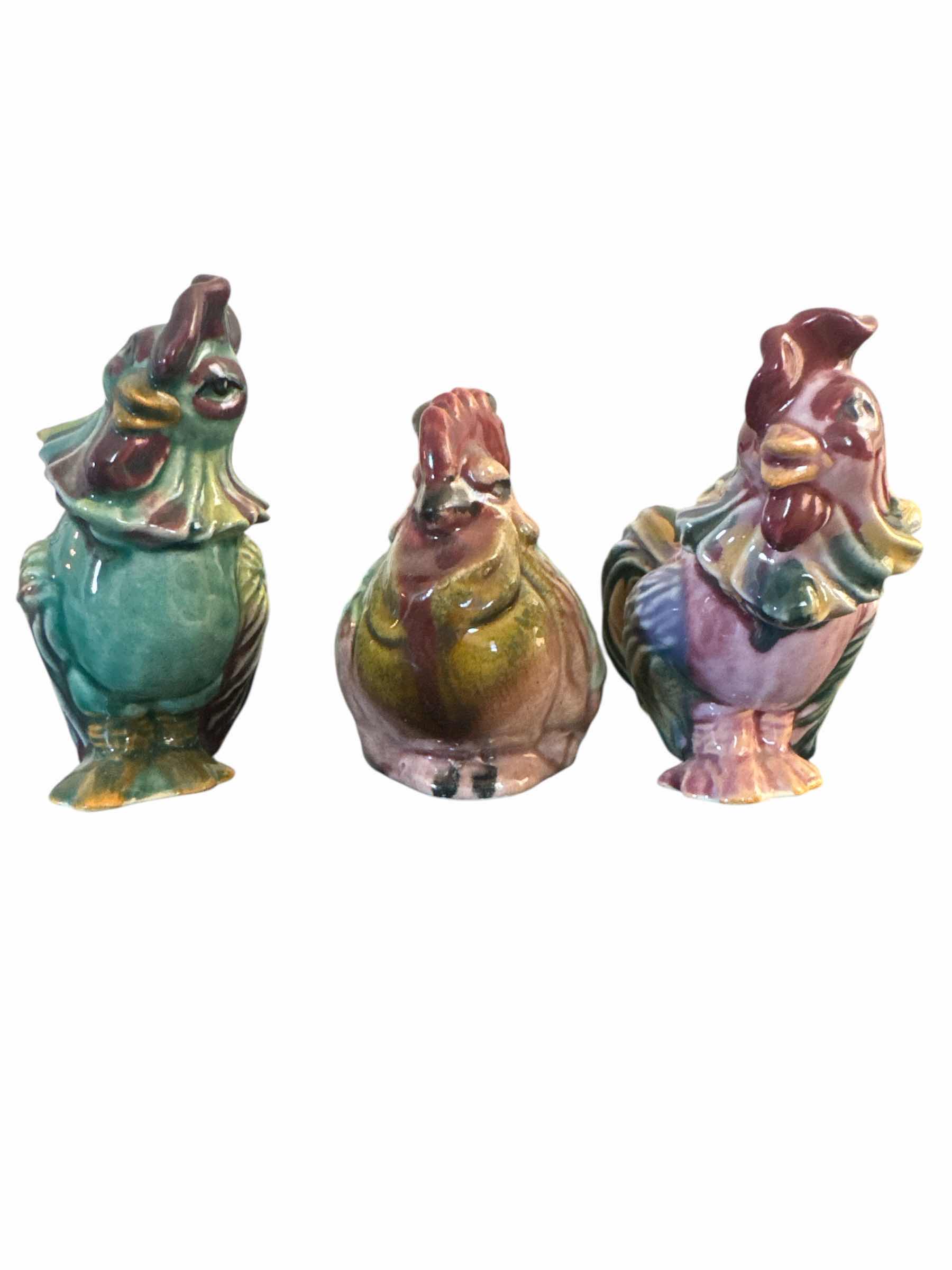 Photo 1 of 45 VINTAGE ROOSTERS MADE BY AND STAMPED CERAMIC ARTS STUDIO, MADE IN U.S.A., MADISON, WIS