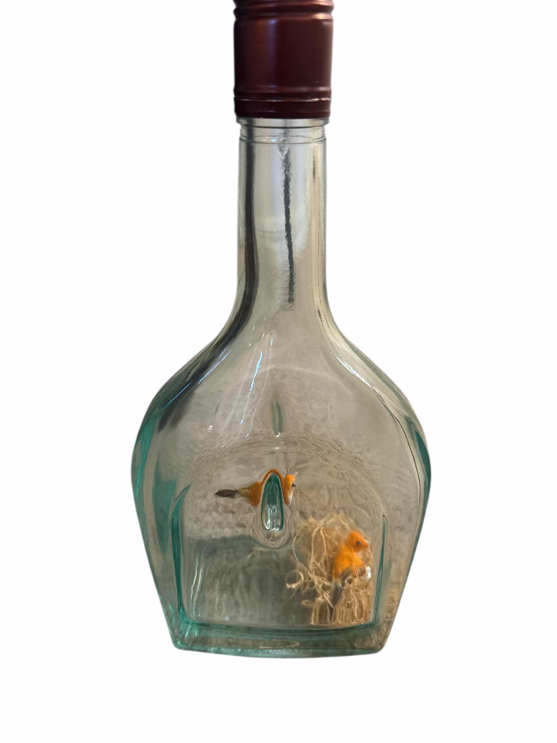 Photo 1 of VINTAGE BOTTLE WITH BIRDS AND NEST WITHIN