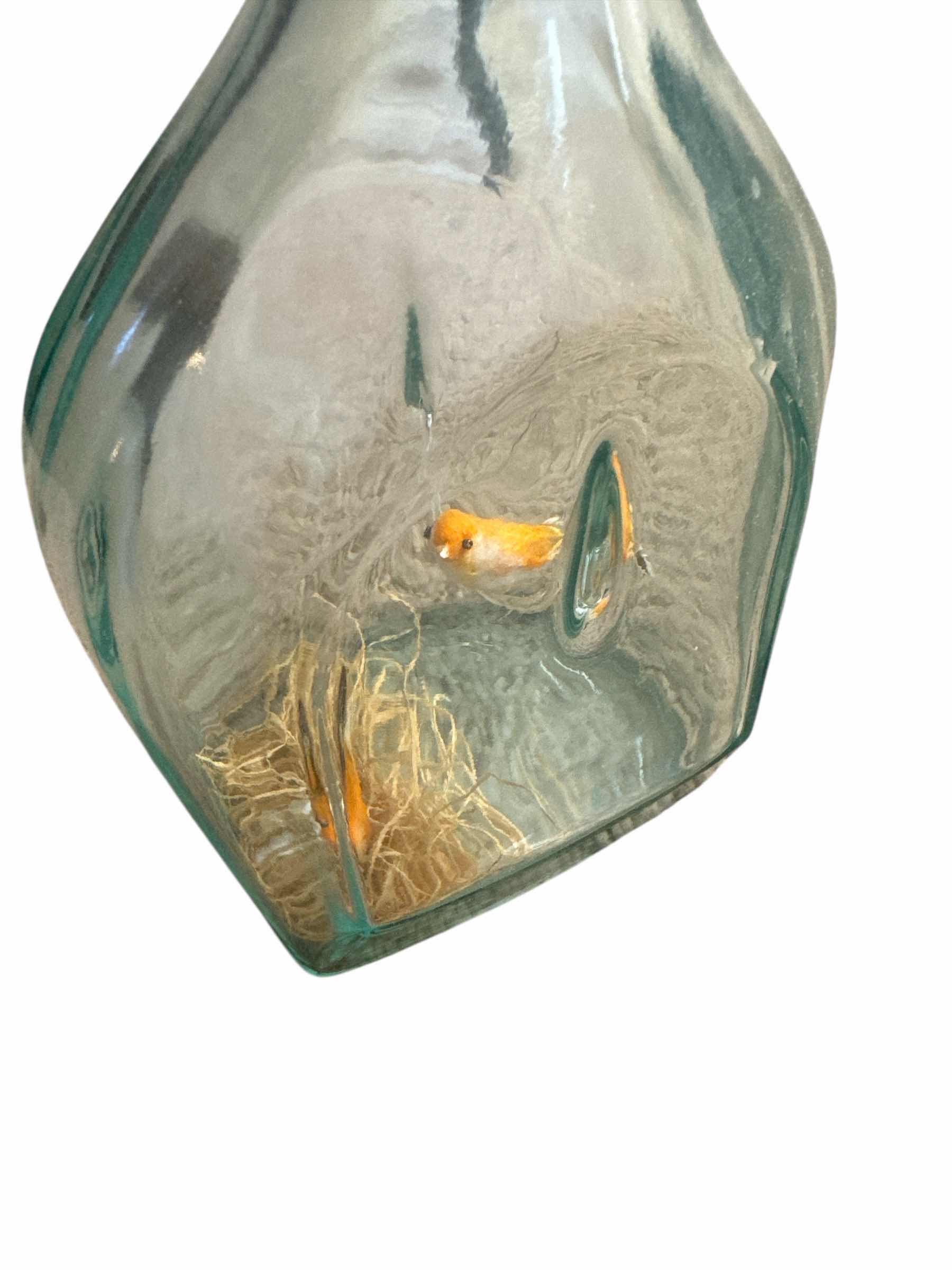 Photo 1 of VINTAGE BOTTLE WITH BIRDS AND NEST WITHIN