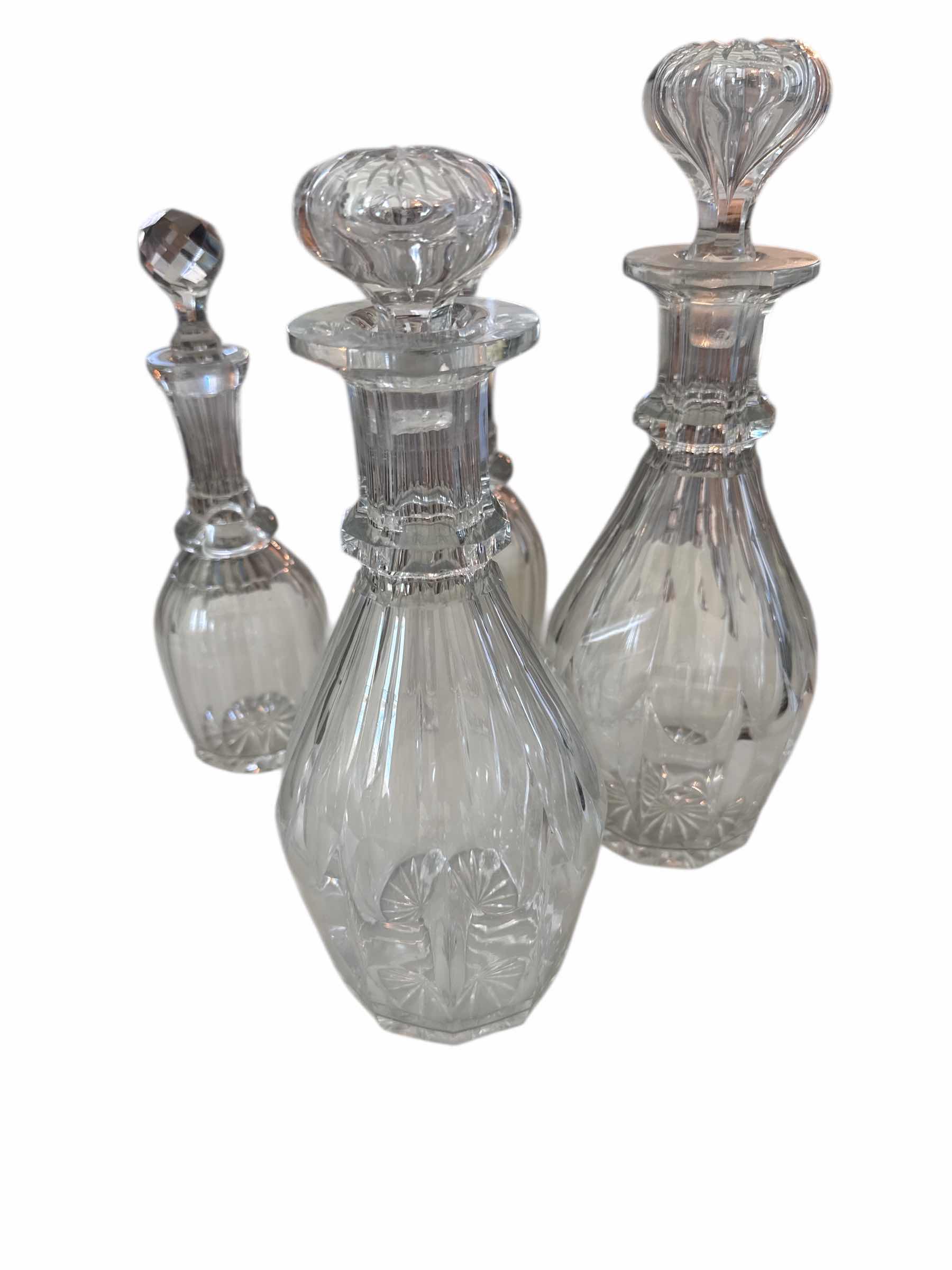Photo 1 of 5 CRYSTAL AND GLASS DECANTERS