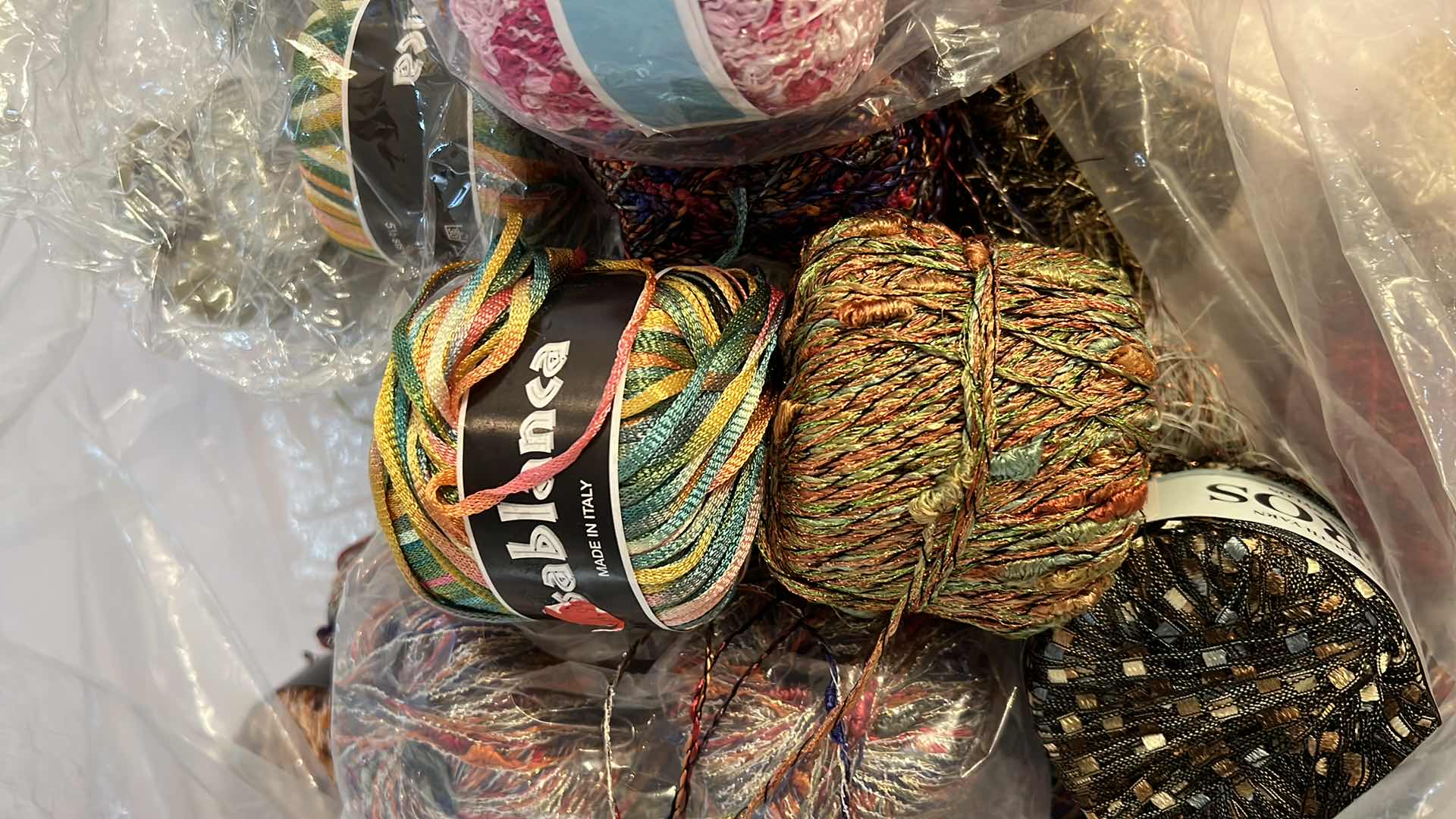 Photo 1 of BAG OF EMBROIDERY YARN
