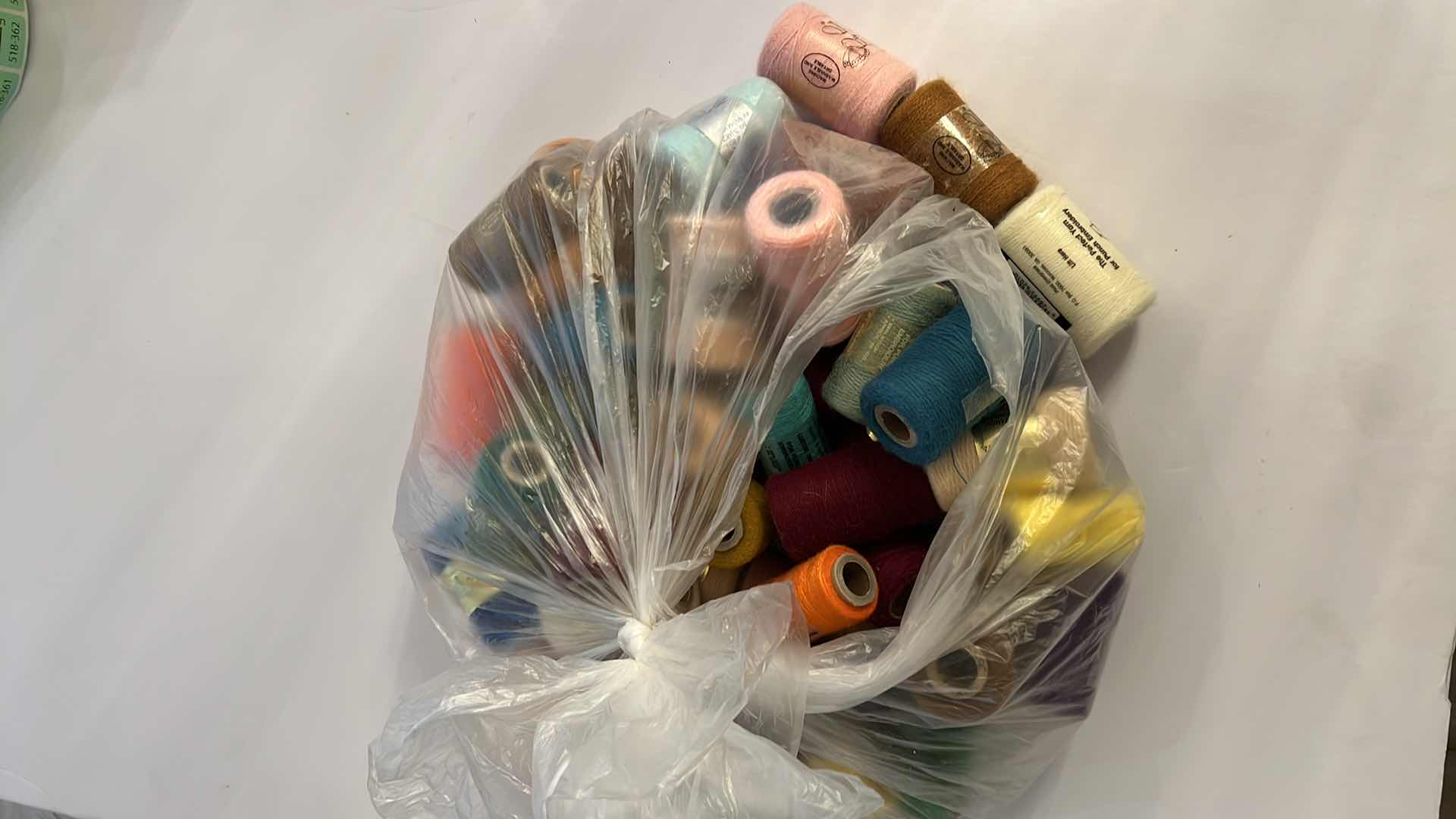 Photo 1 of BAG OF PUNCH YARN - ACRYLIC