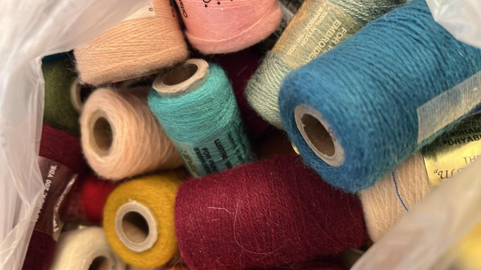 Photo 1 of BAG OF PUNCH YARN - ACRYLIC