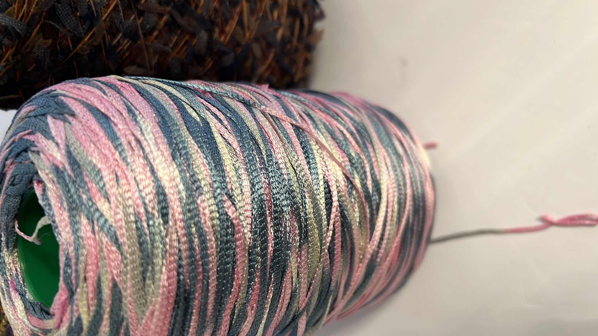 Photo 1 of 3 - LARGE MACHINE CONE THREAD AND YARN