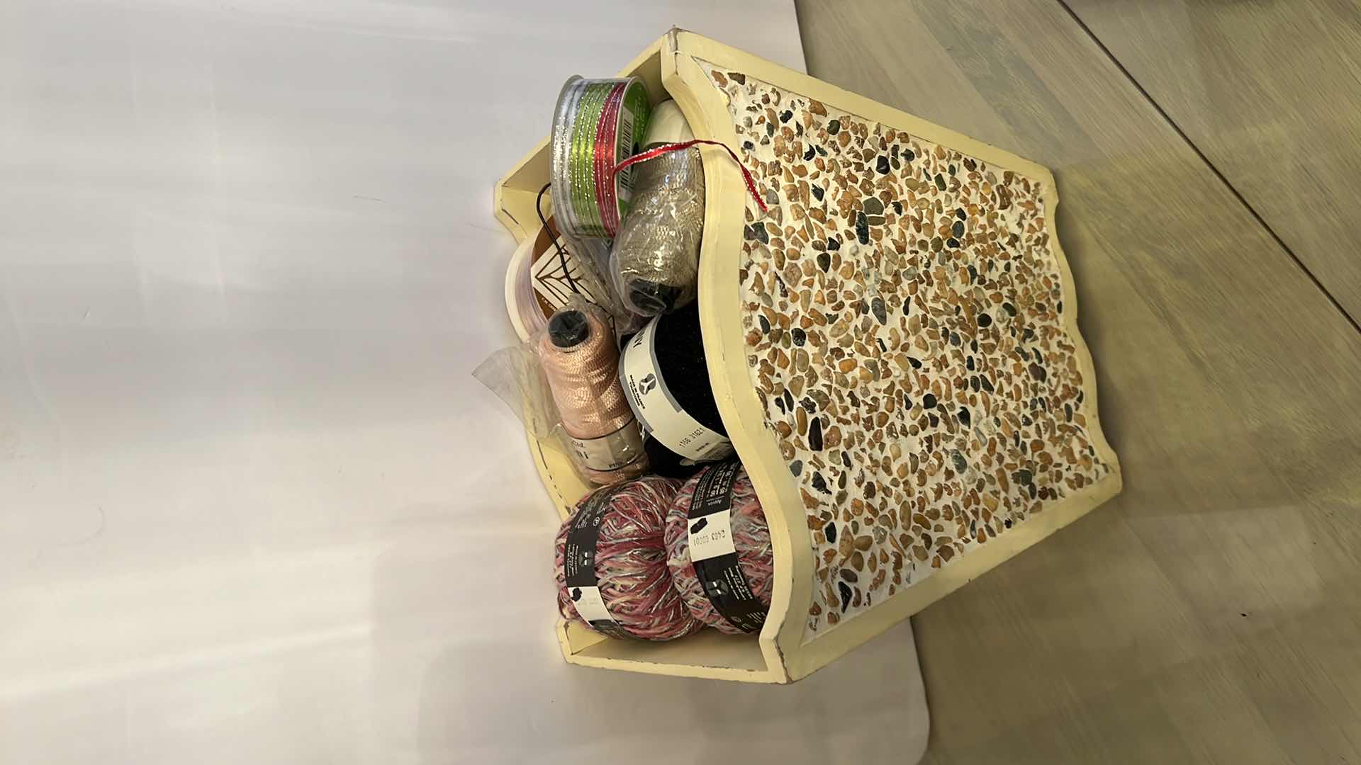 Photo 1 of BASKET OF THREAD AND YARN