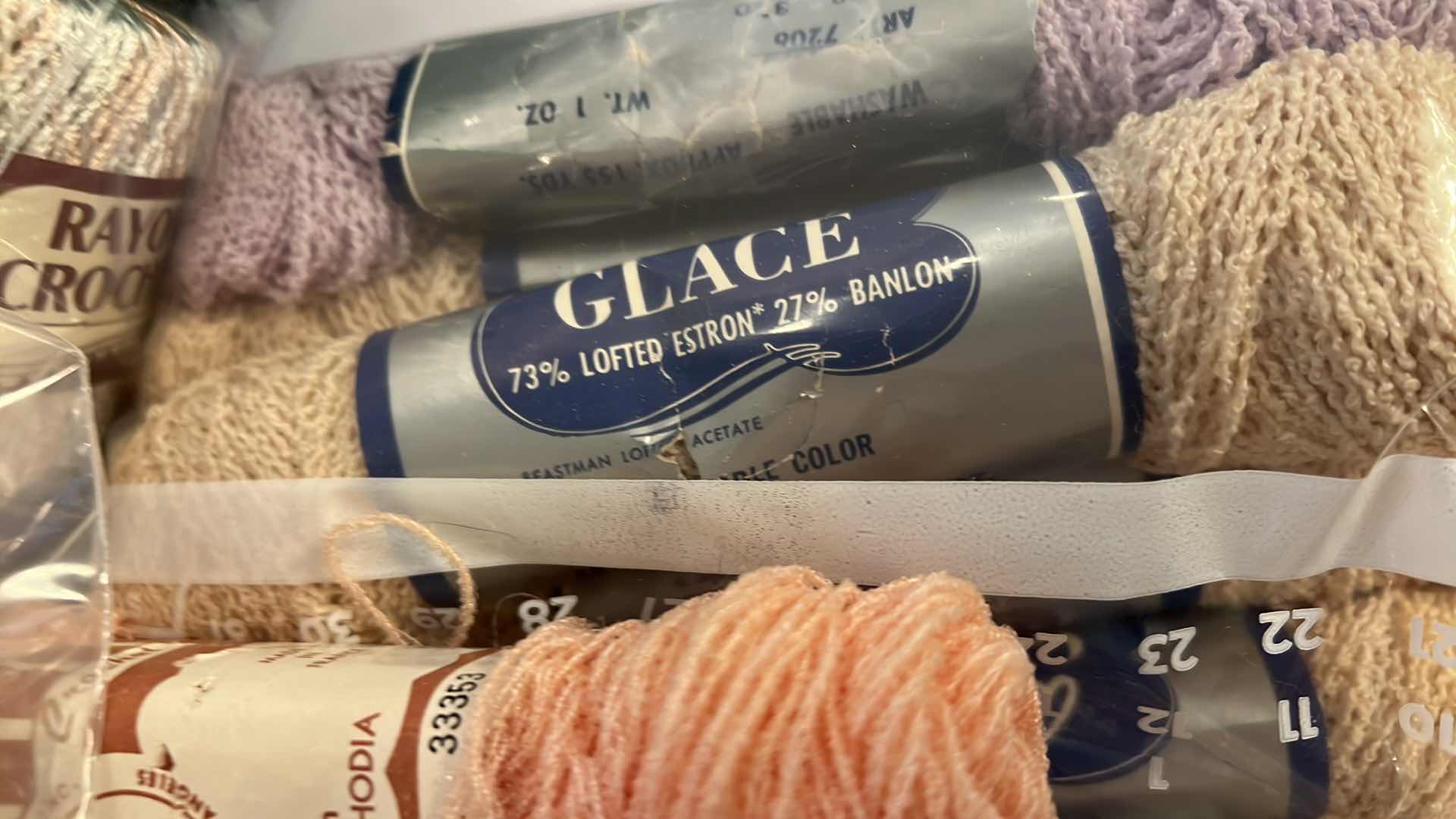 Photo 1 of BAG OF YARN, FEATHER YARNS EMBROIDERY  THREAD