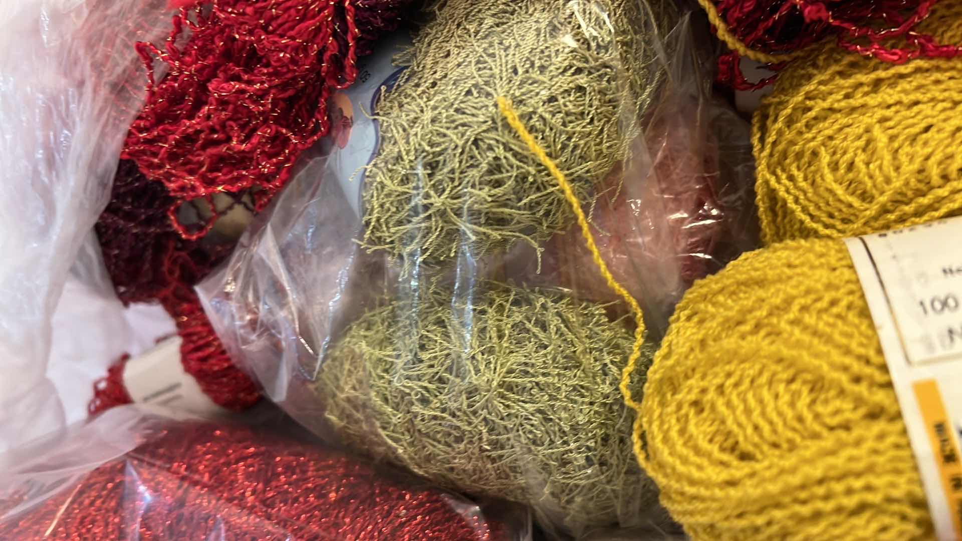 Photo 1 of BAG OF SPECIALTY YARN