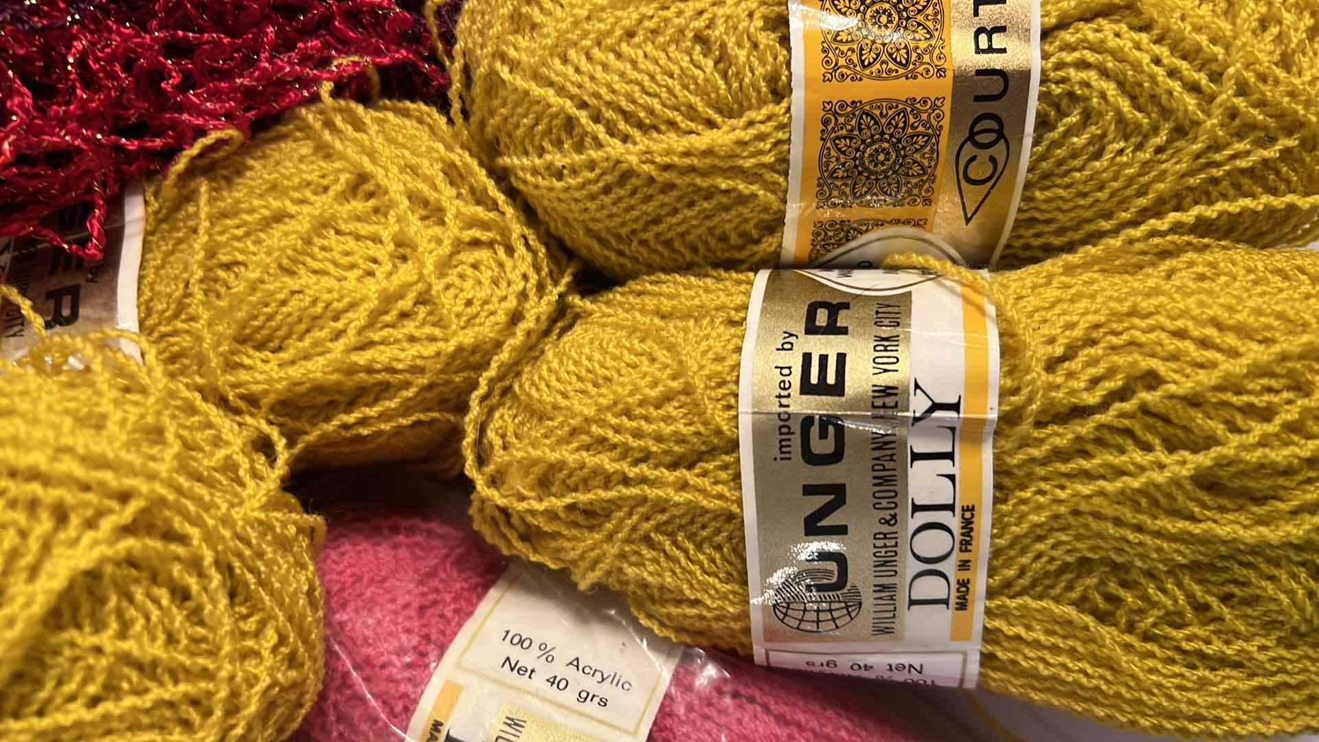 Photo 1 of BAG OF SPECIALTY YARN