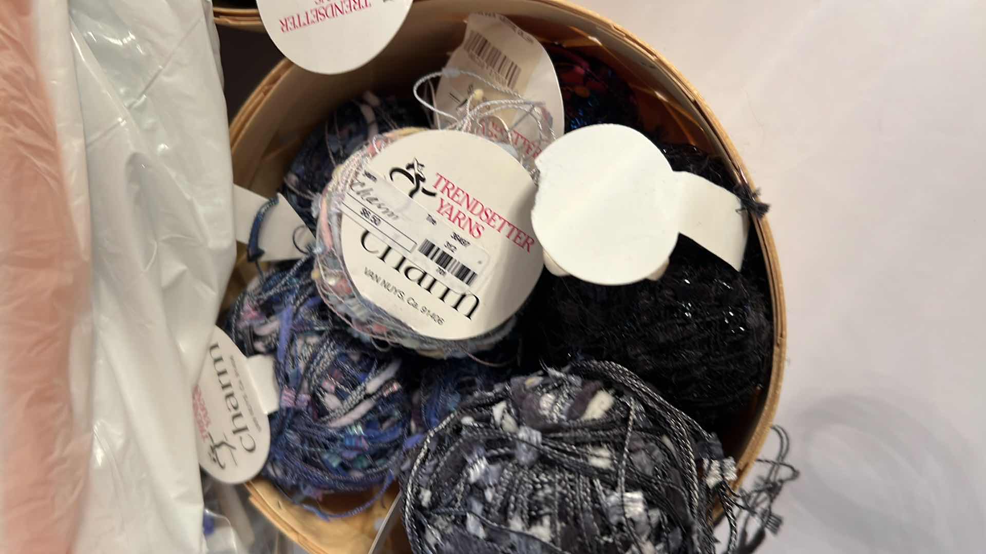 Photo 1 of BAG OF TRENDSETTER YARN, EMBROIDERY THREAD AND MORE