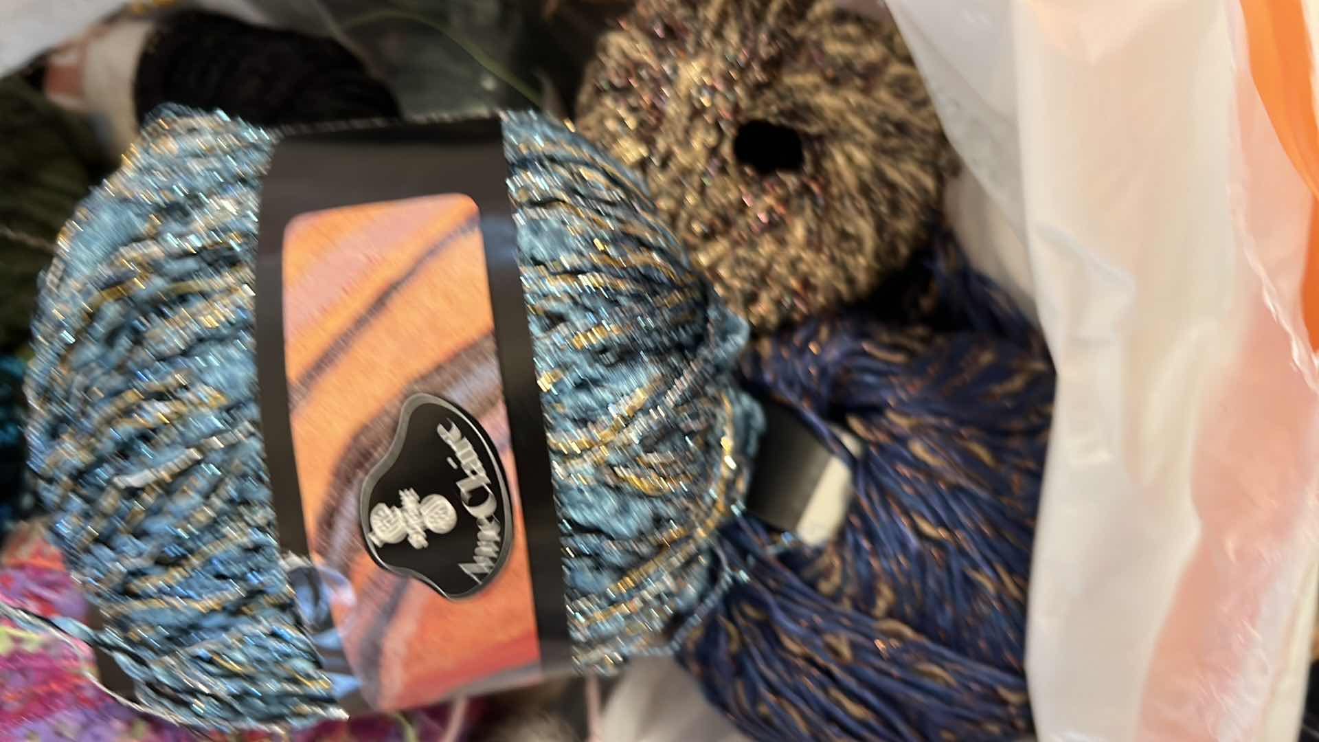 Photo 1 of BAG OF TRENDSETTER YARN, EMBROIDERY THREAD AND MORE