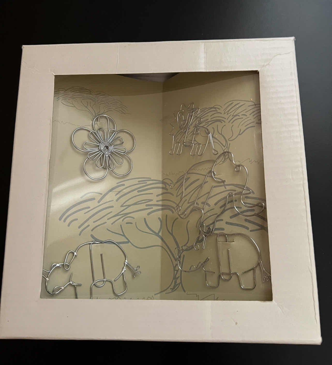 Photo 1 of XL CAT MOLD, PAPERCLIP ART AND SET OF FOUR METAL CAT SILHOUETTES